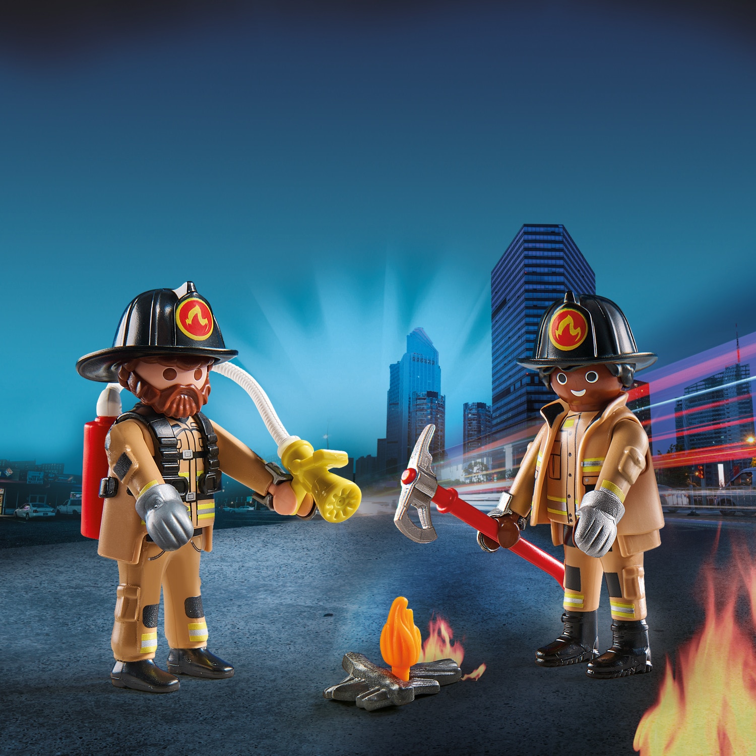 Duo Pack Figuras de Bomberos Playmobil 2