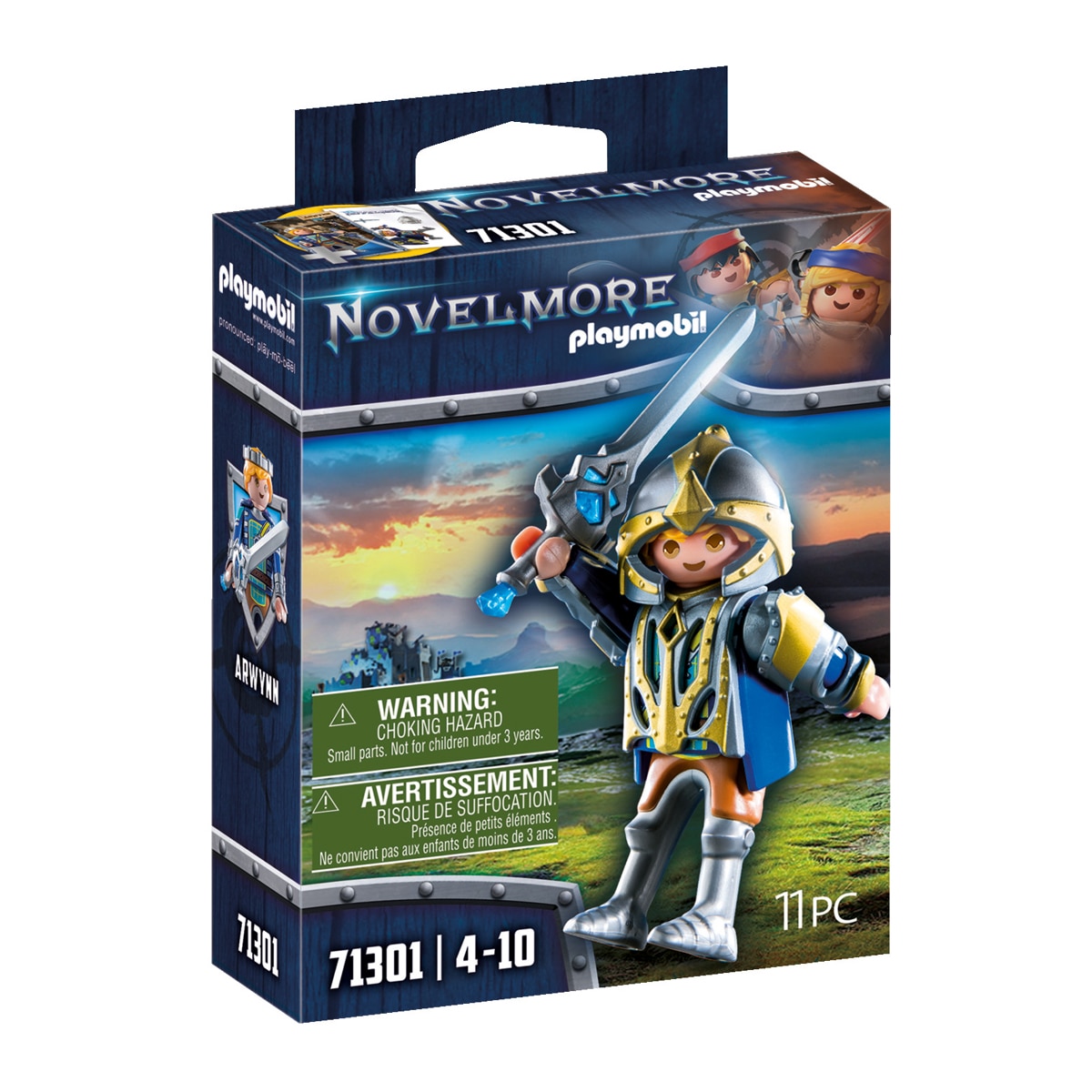 Imagen 0 de Figura Arwynn con armadura Invincibus Playmobil Novelmore