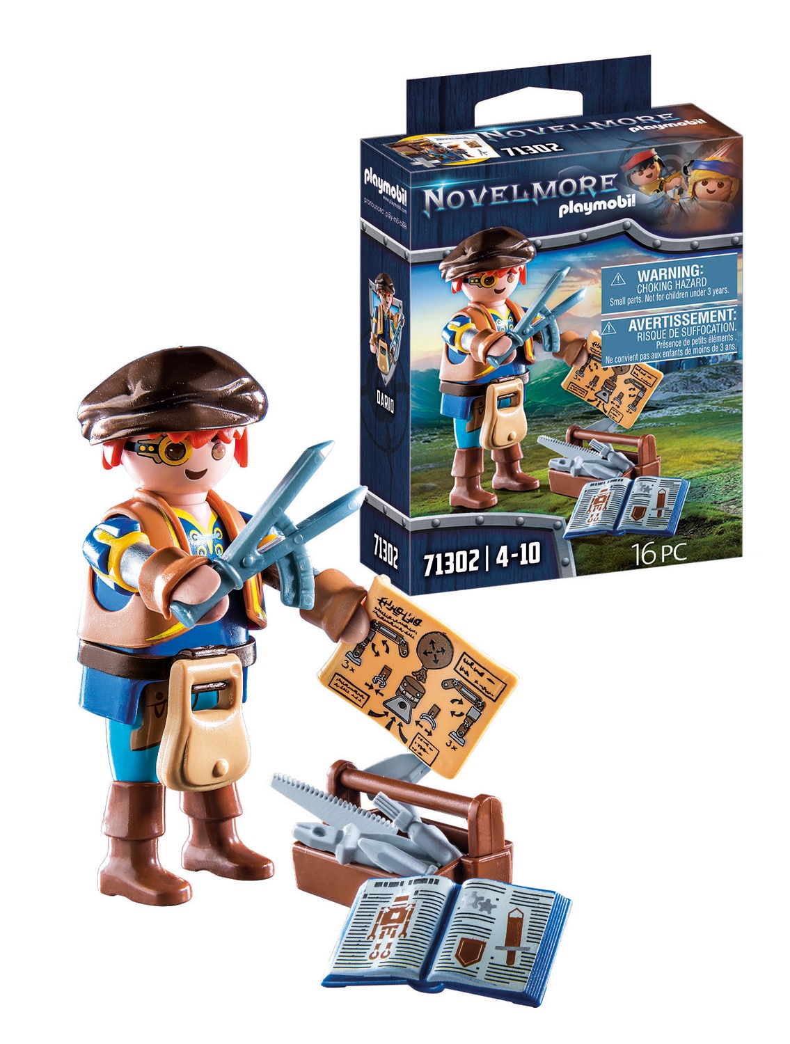 Figura Dario con herramientas Playmobil Novelmore 4
