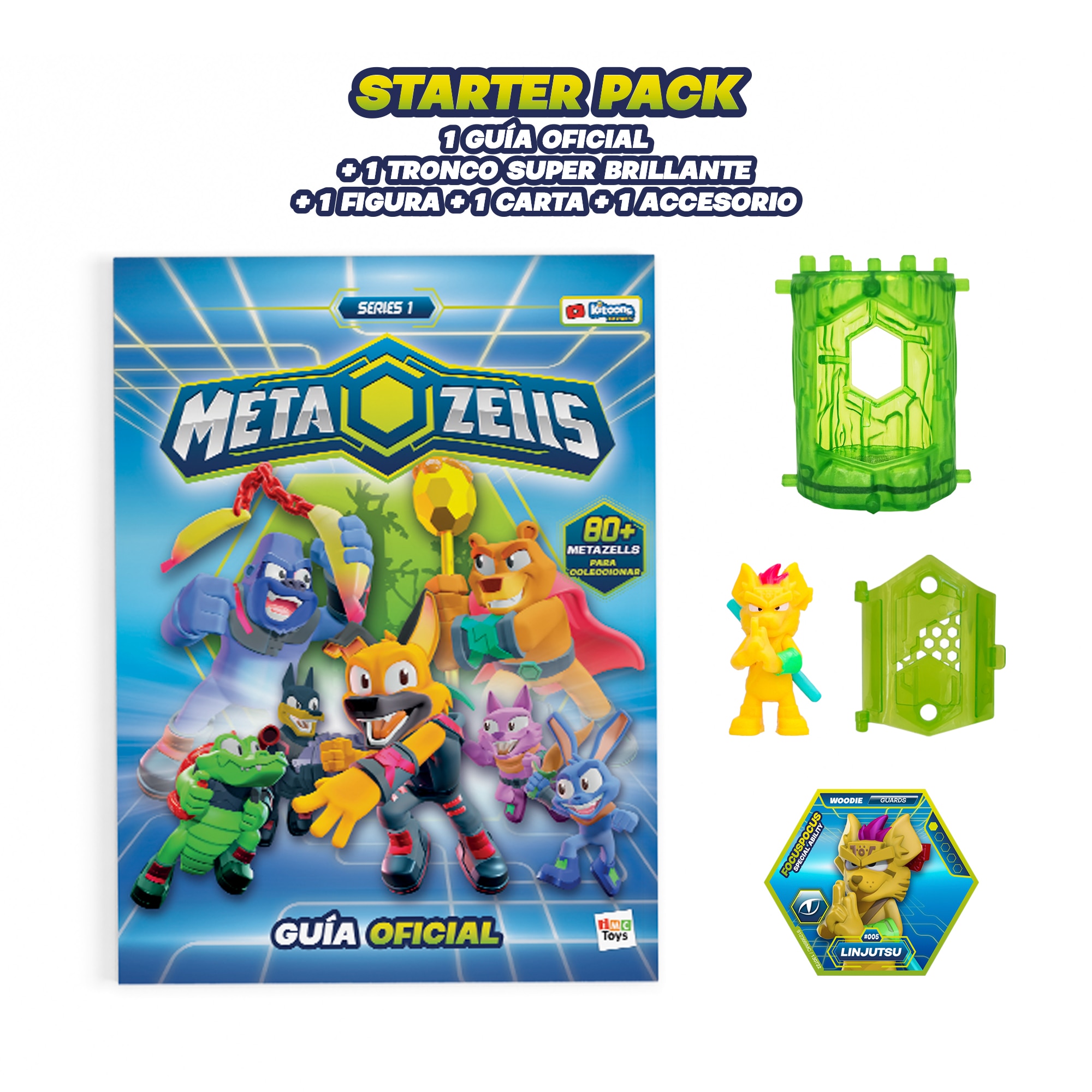 Starter pack álbum con figura Metazells 2