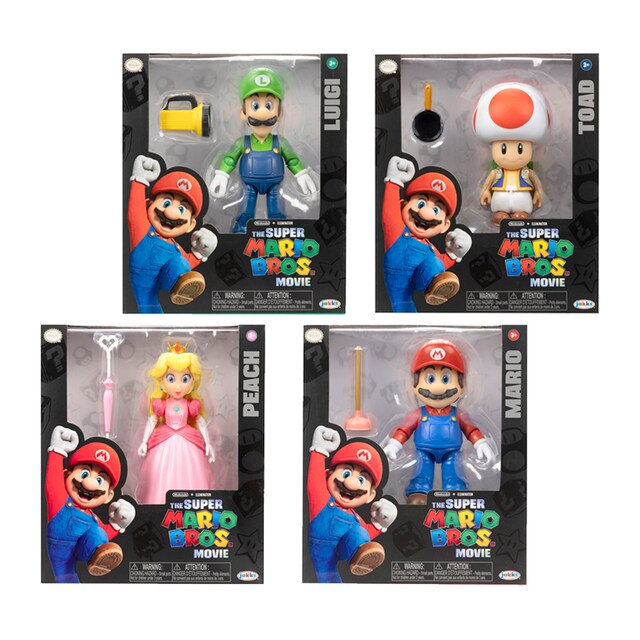 Figuras de 13 cm articuladas Super Mario Bros La Película