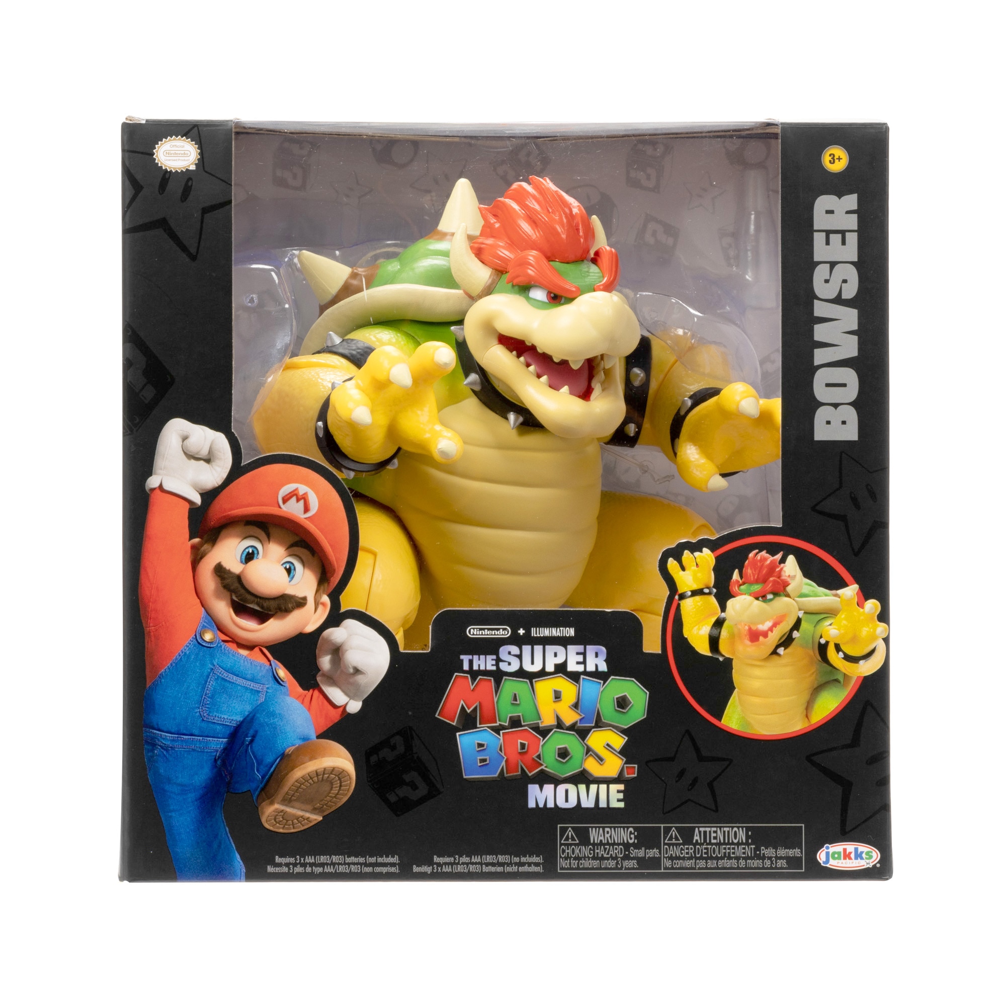 Figura Grande Bowser con funciones  Super Mario Bros La Película 5