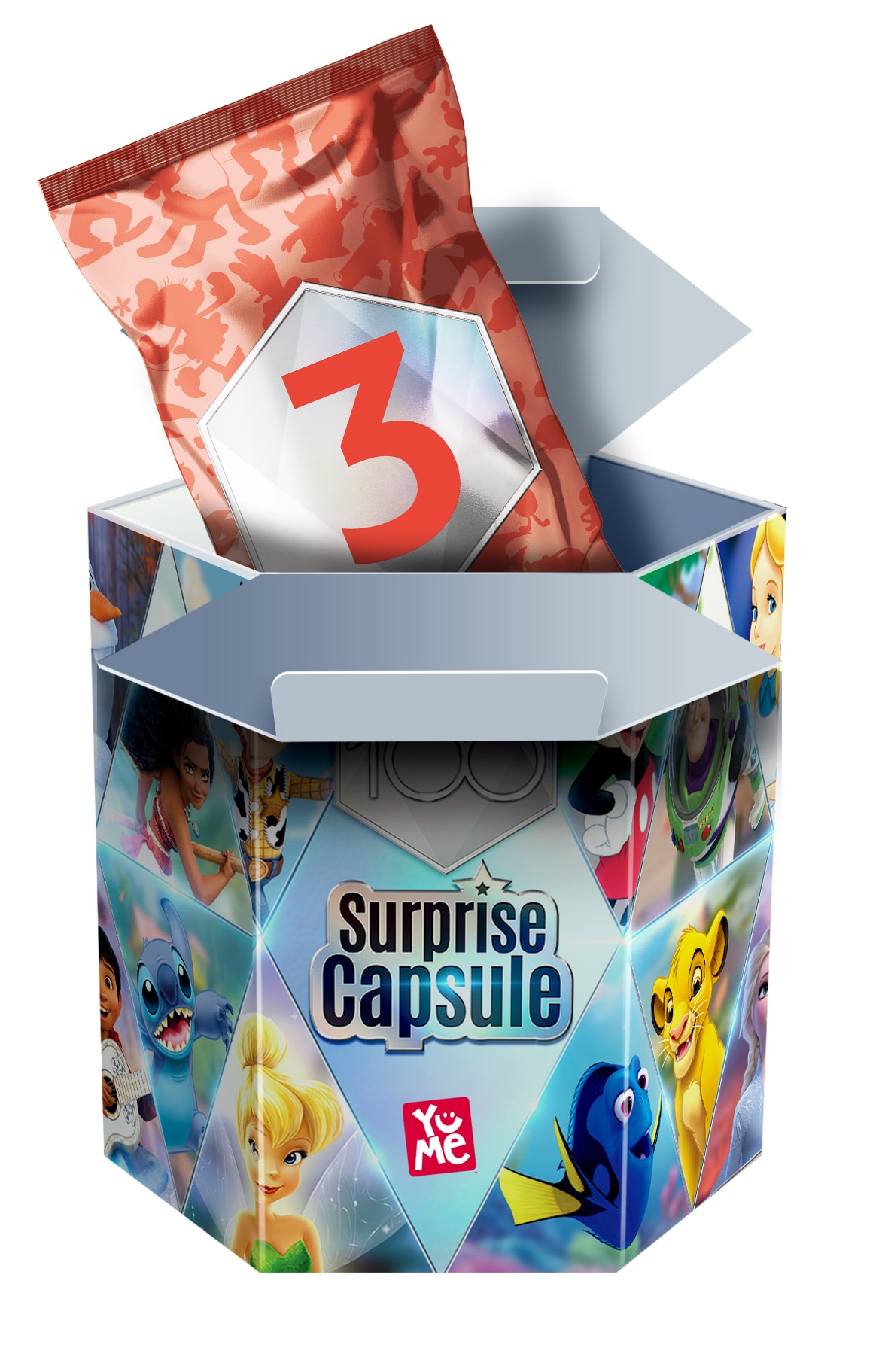 Cápsula Sorpresa Disney 100 Aniversario modelos surtidos 6