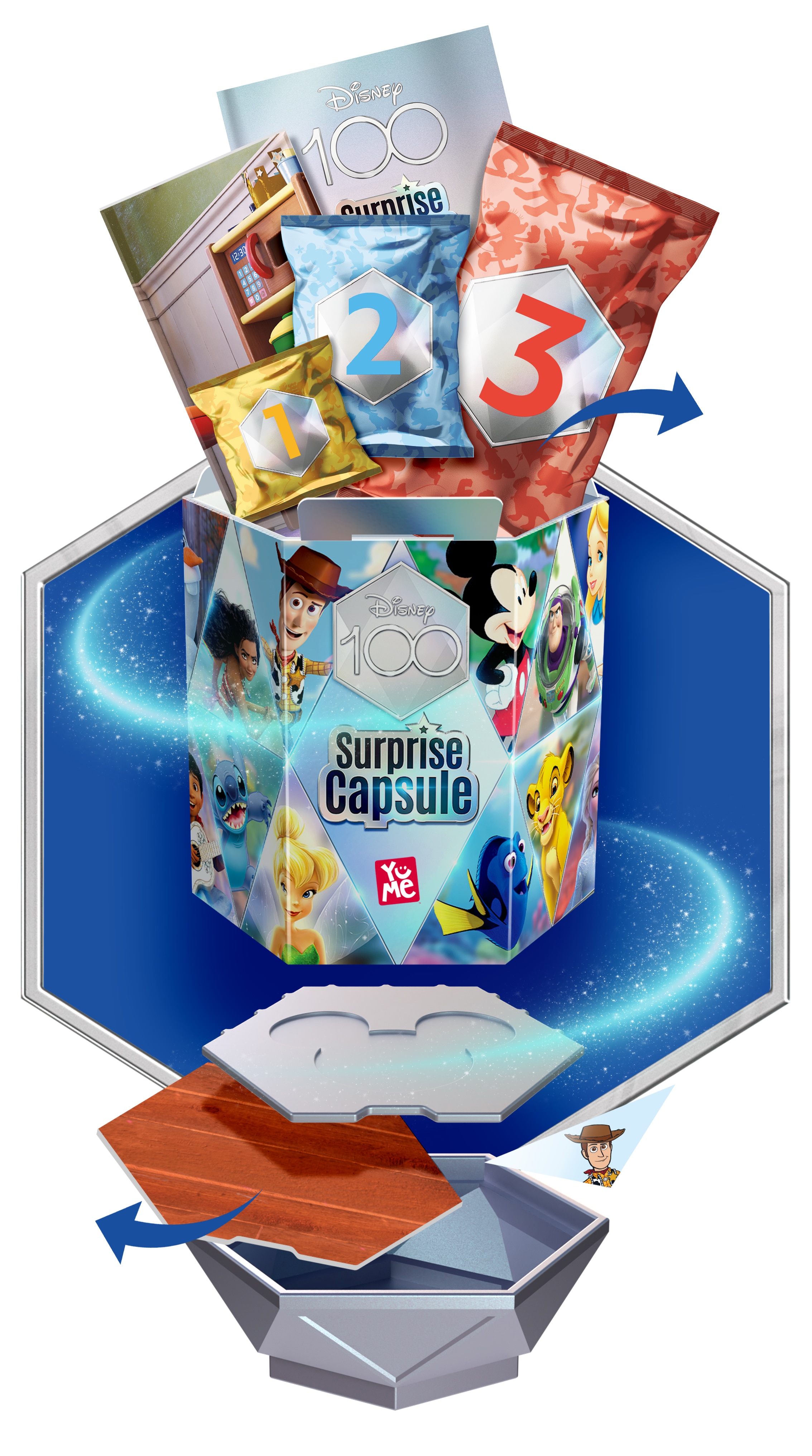 Cápsula Sorpresa Disney 100 Aniversario modelos surtidos 8