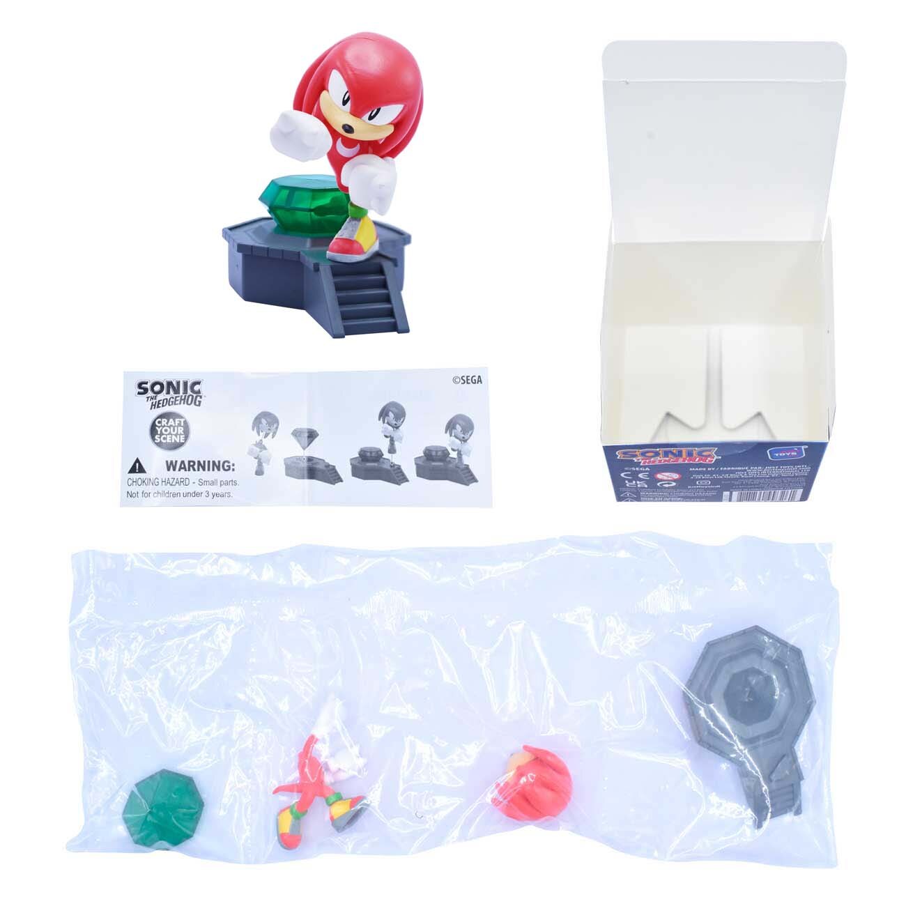 Figura sorpresa 8 cm con diorama para montar Sonic modelos surtidos 10