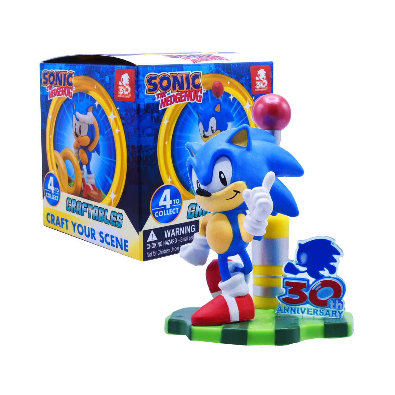 Figura sorpresa 8 cm con diorama para montar Sonic modelos surtidos 16