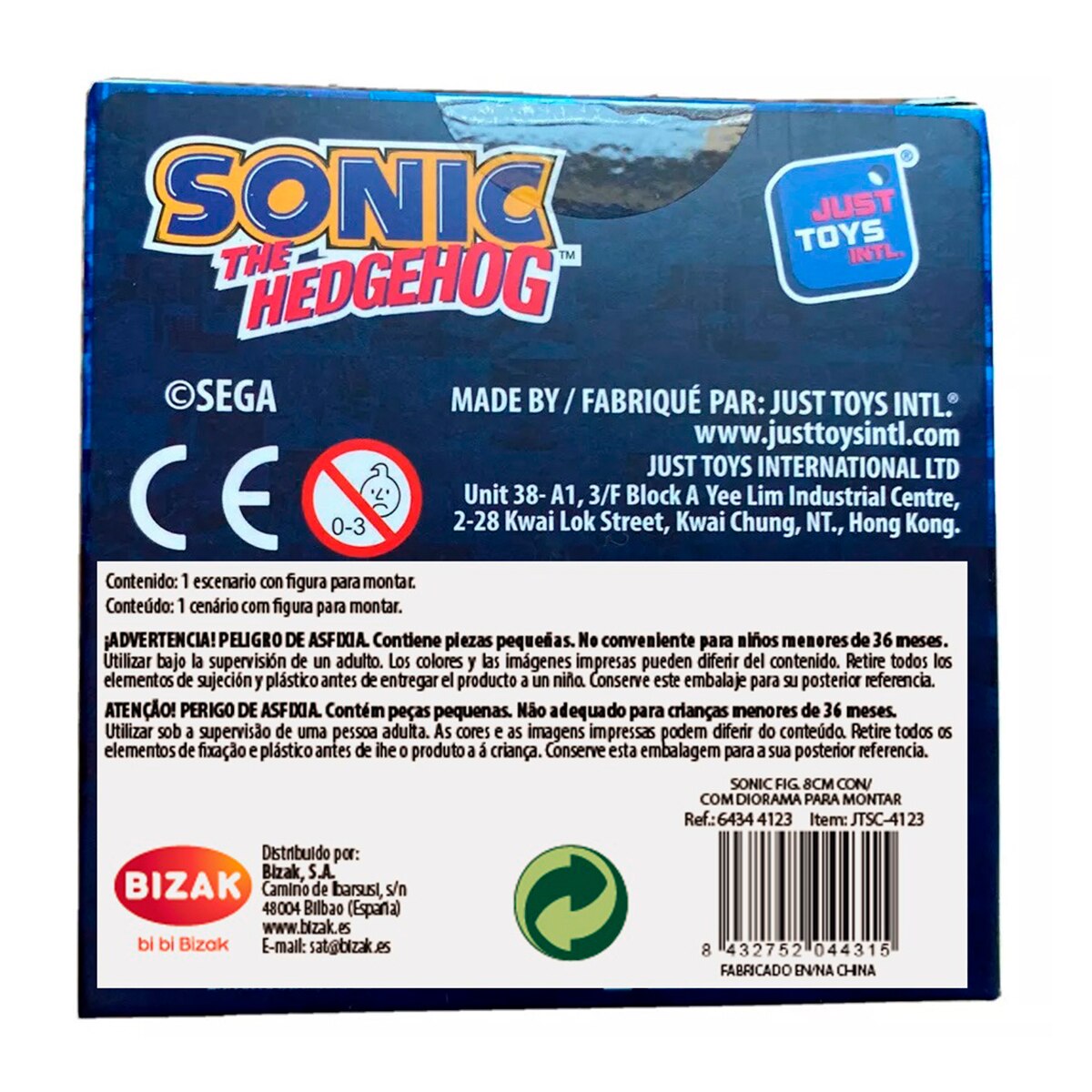Figura sorpresa 8 cm con diorama para montar Sonic modelos surtidos 22