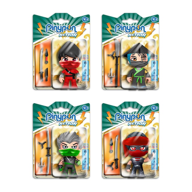 Figuras Ninja Pinypon Action