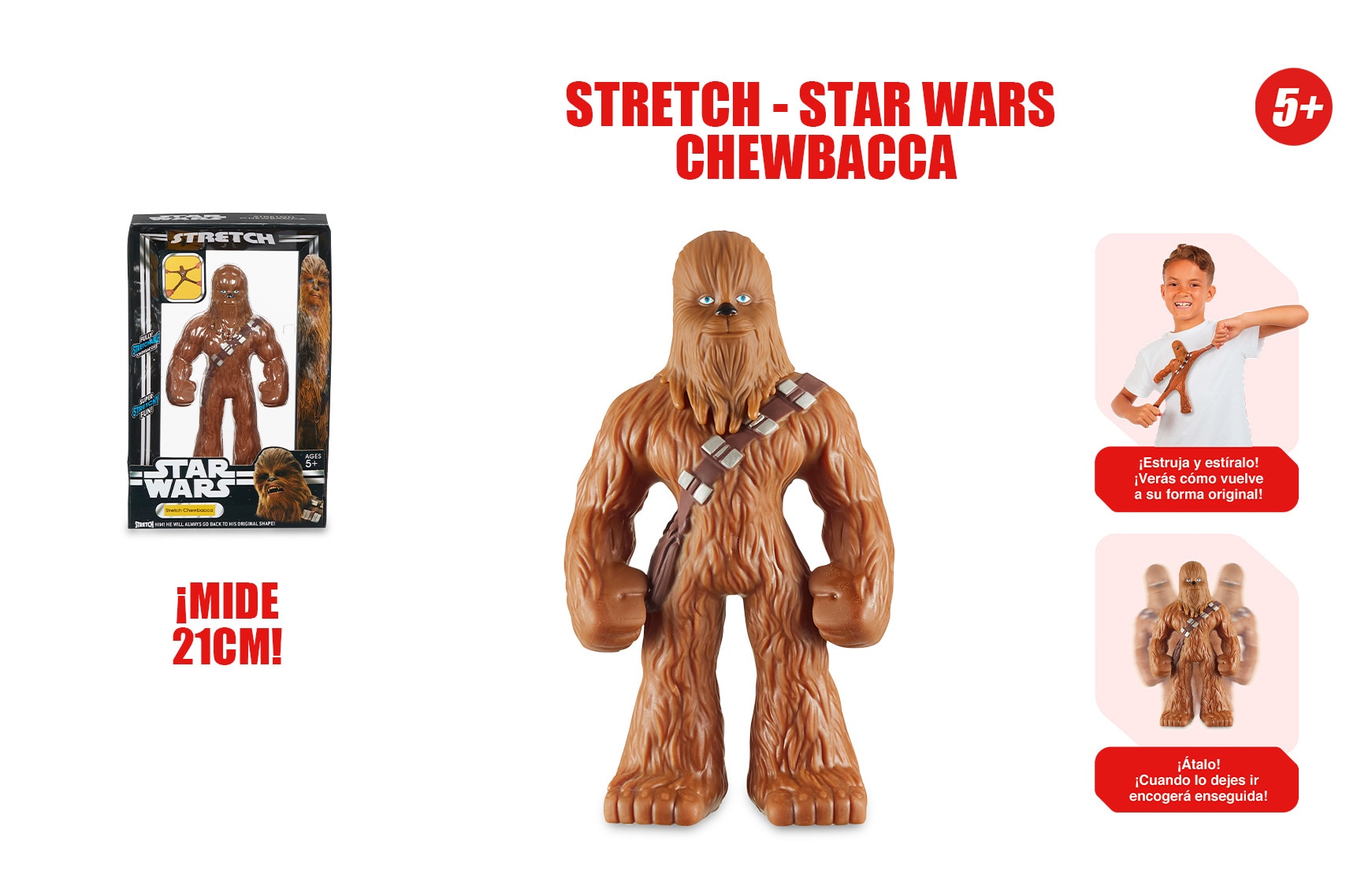 Figura Extensible Stretch  Star Wars  Chewbacca 7