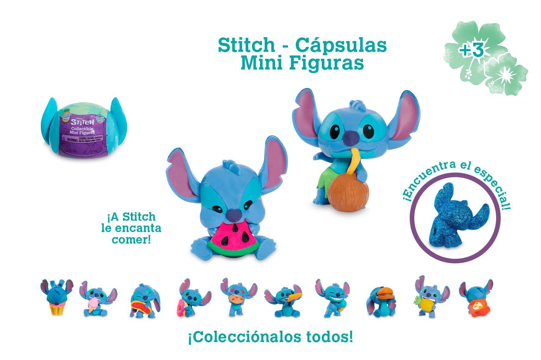 Cápsula sorpresa Mini Figuras Stitch modelos surtidos 8