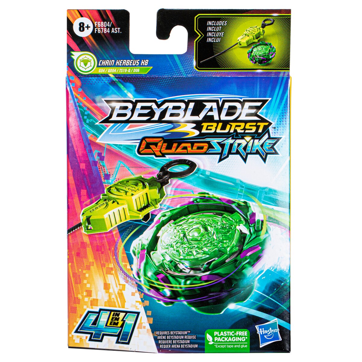Kit Inicial Beyblade Burst Quadstrike 10