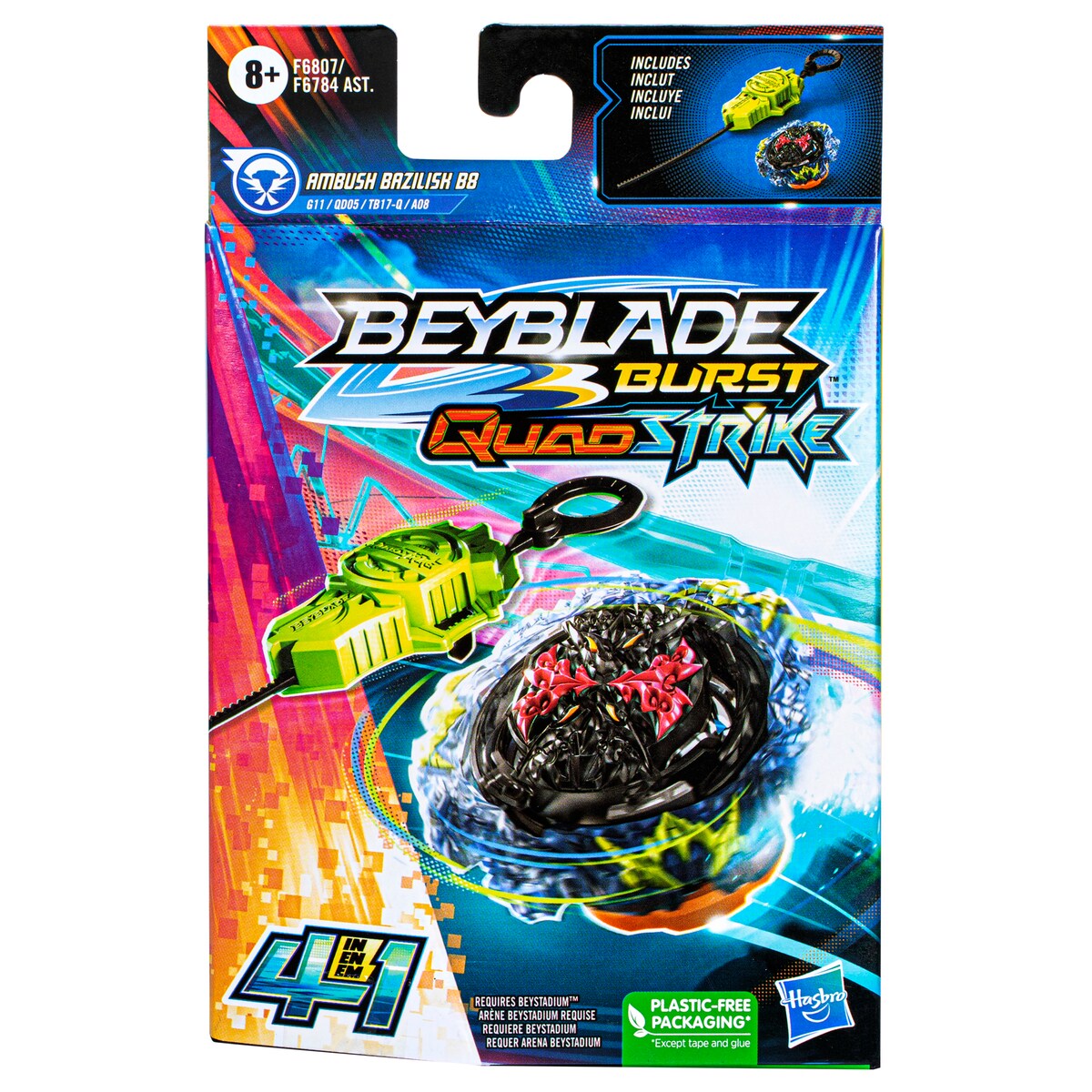 Kit Inicial Beyblade Burst Quadstrike 12