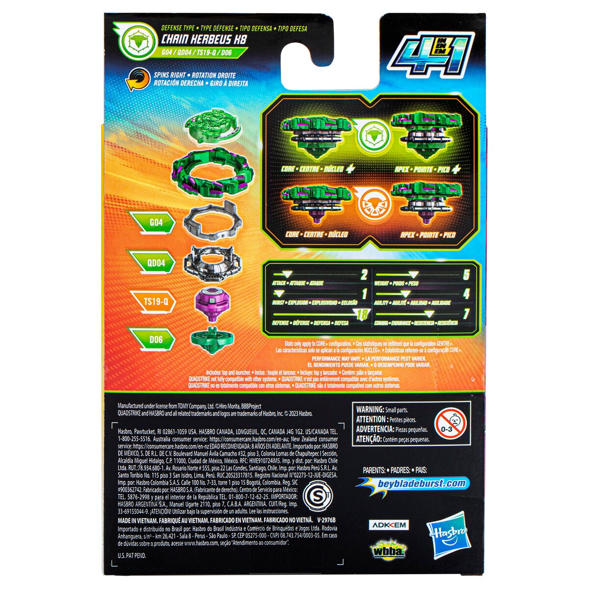 Kit Inicial Beyblade Burst Quadstrike 13