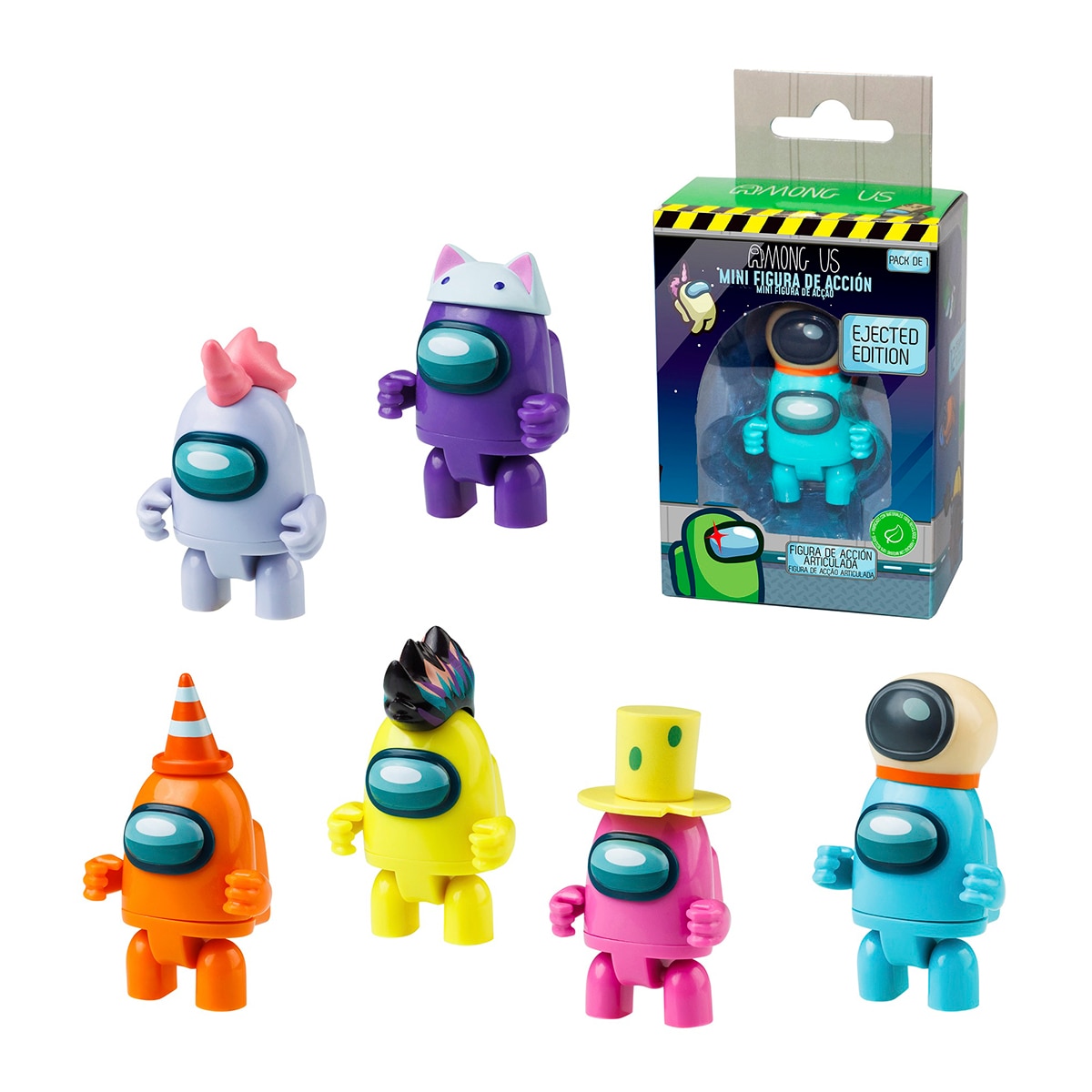 Imagen 0 de Mini Action Figure 1Pc Window Box Among Us