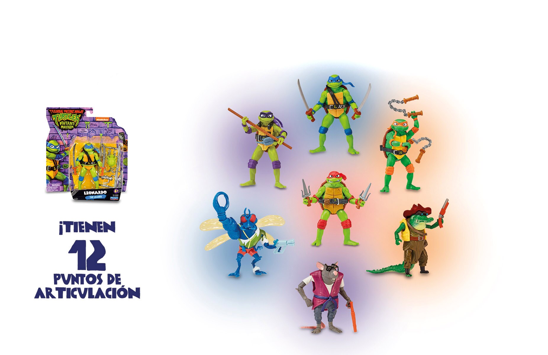 Figura básica Tortugas Ninja Famosa modelos surtidos 2