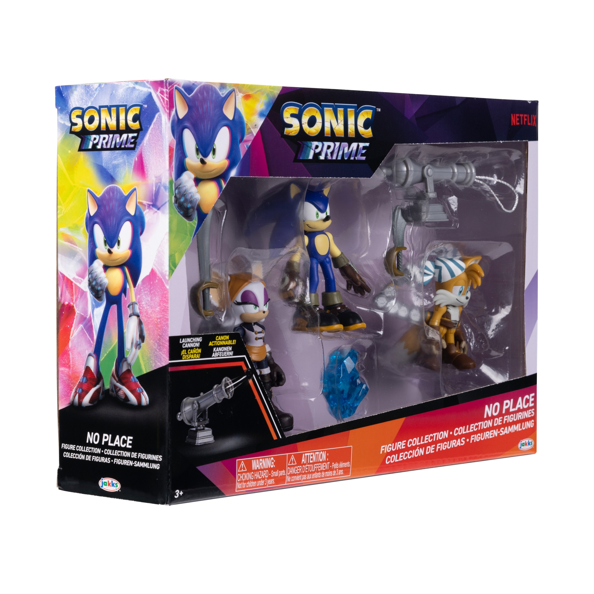 Multipack de 3 Figuras de colección 6 cm Serie 2 Sonic Prime Sega 5