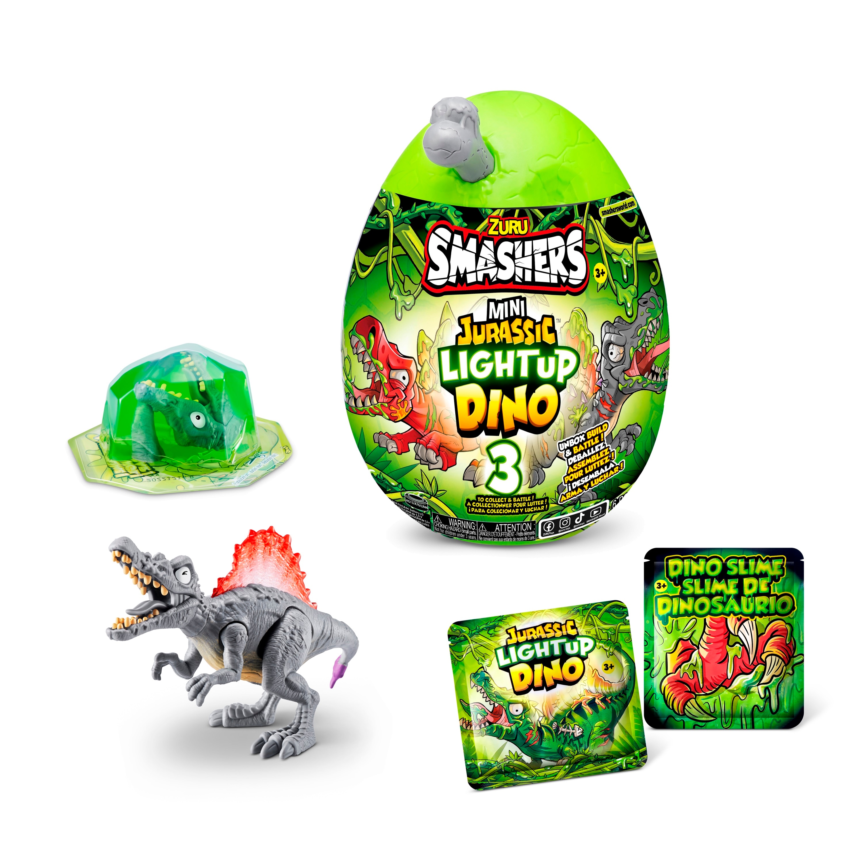 Imagen 0 de Huevo sorpresa surtido Dino Jurassic Smashers Zuru modelos surtidos