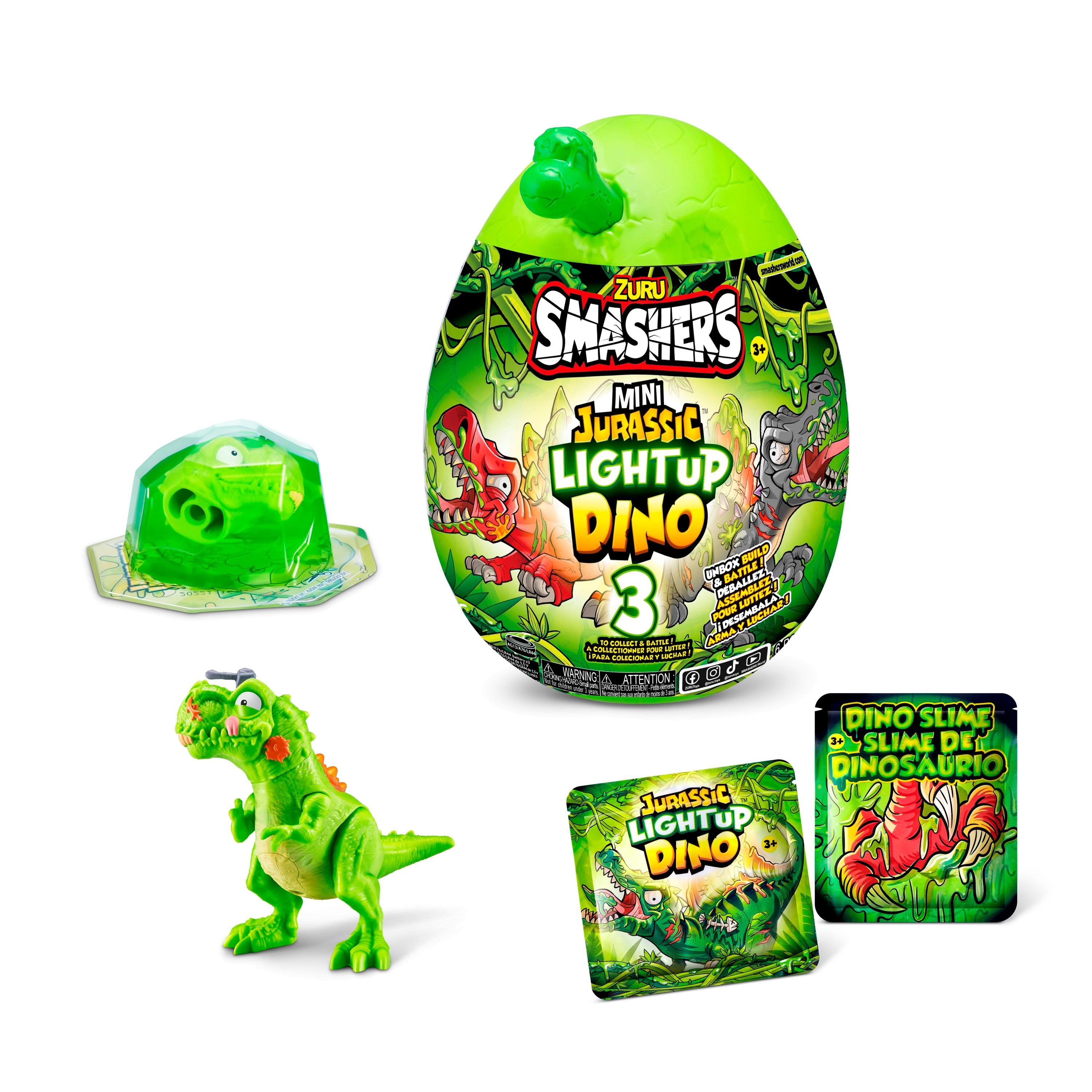 Huevo sorpresa surtido Dino Jurassic Smashers Zuru modelos surtidos 3
