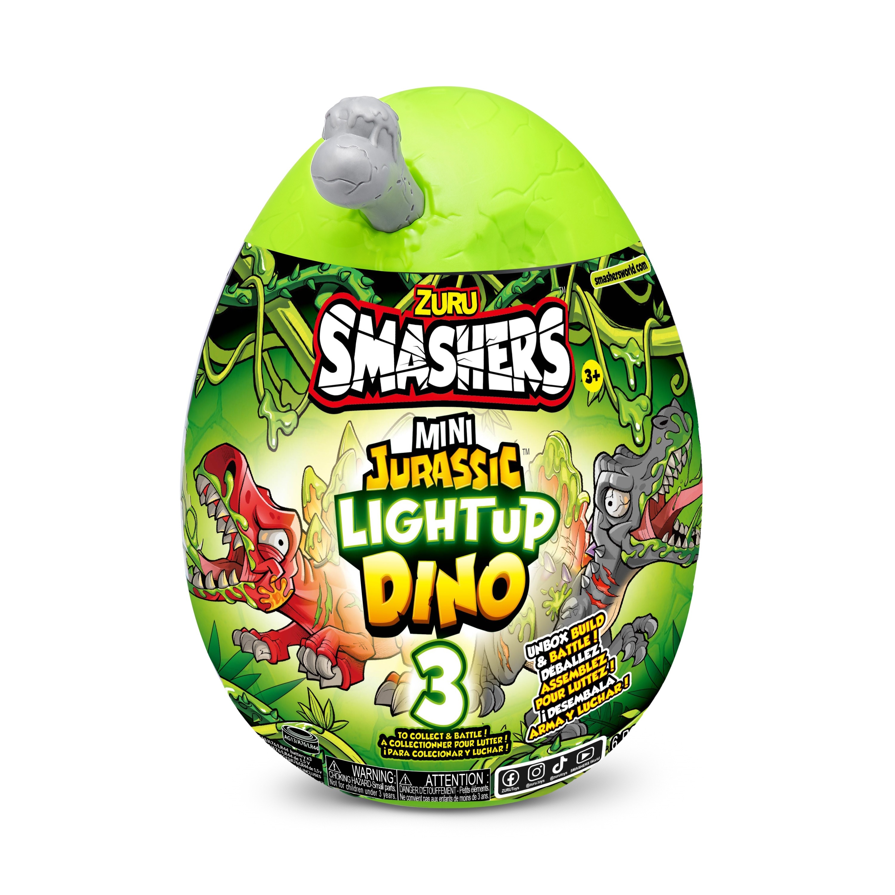 Huevo sorpresa surtido Dino Jurassic Smashers Zuru modelos surtidos 4