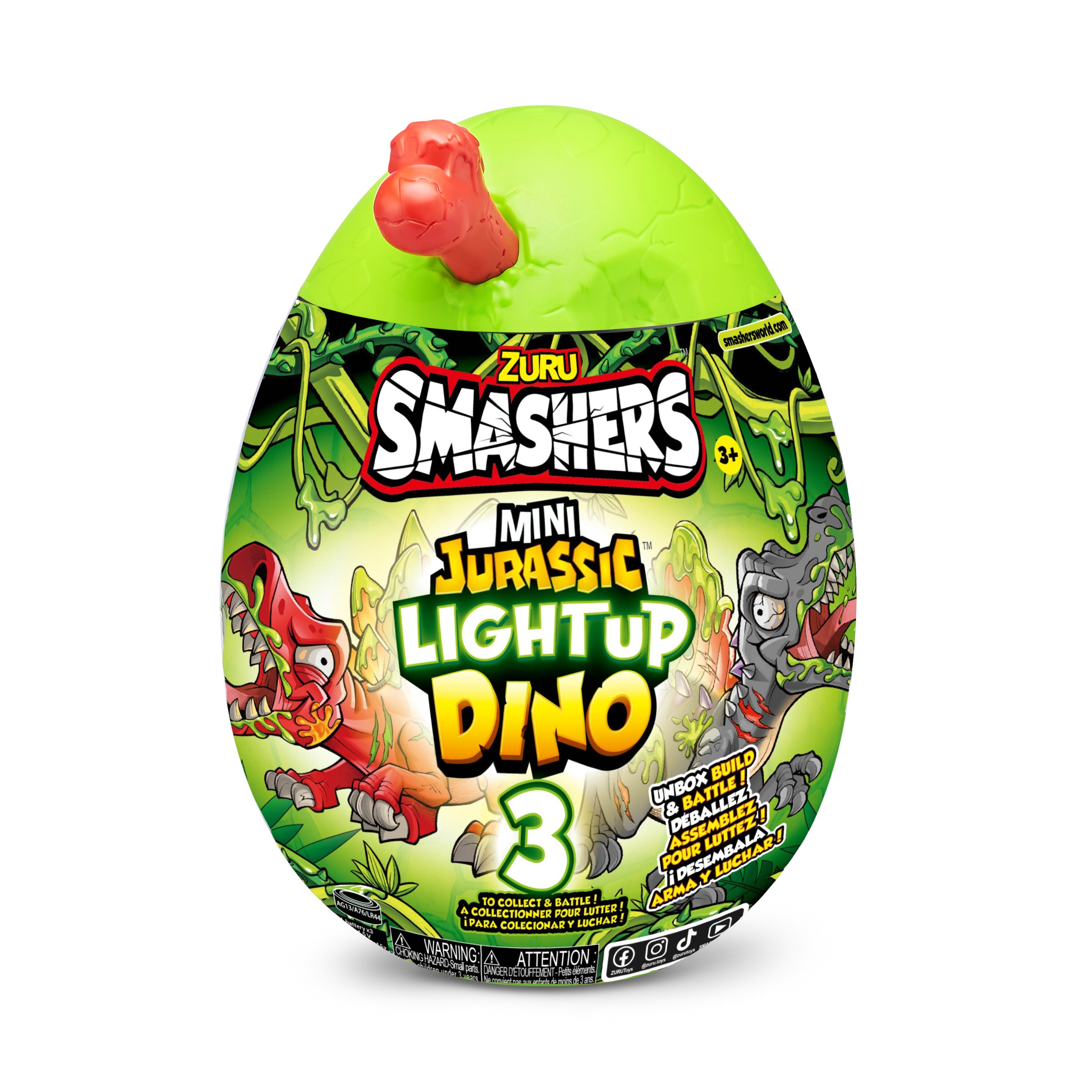Huevo sorpresa surtido Dino Jurassic Smashers Zuru modelos surtidos 5