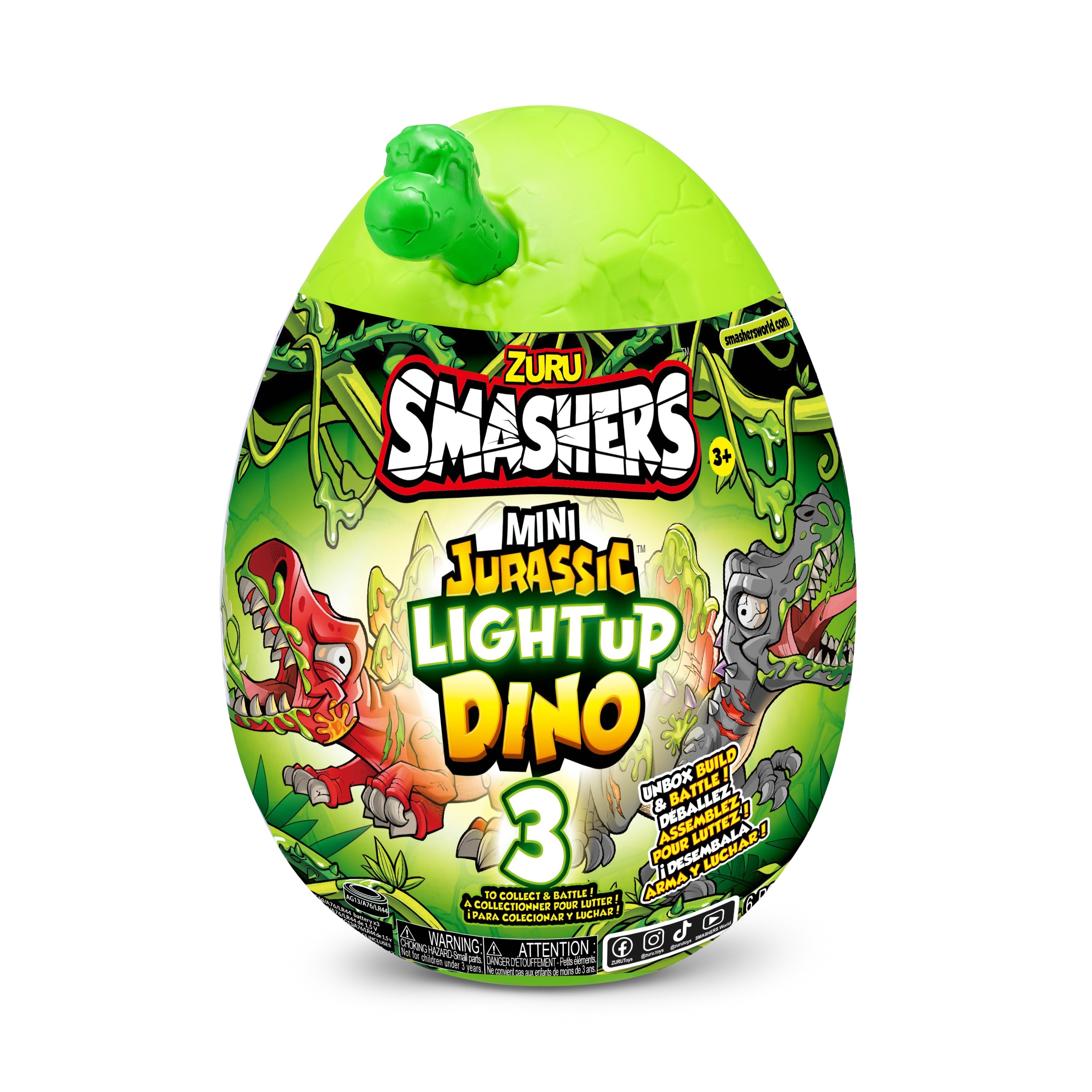 Huevo sorpresa surtido Dino Jurassic Smashers Zuru modelos surtidos 6