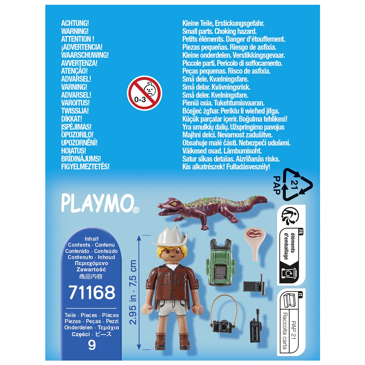 Explorador com Crocodilo Playmobil Special Plus 2