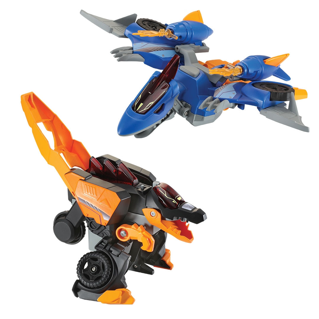 Figura Dinosaurio transformable Espinosaurio-Pterodáctilo Dinocar 3 en 1 Switch&Go Vtech 2