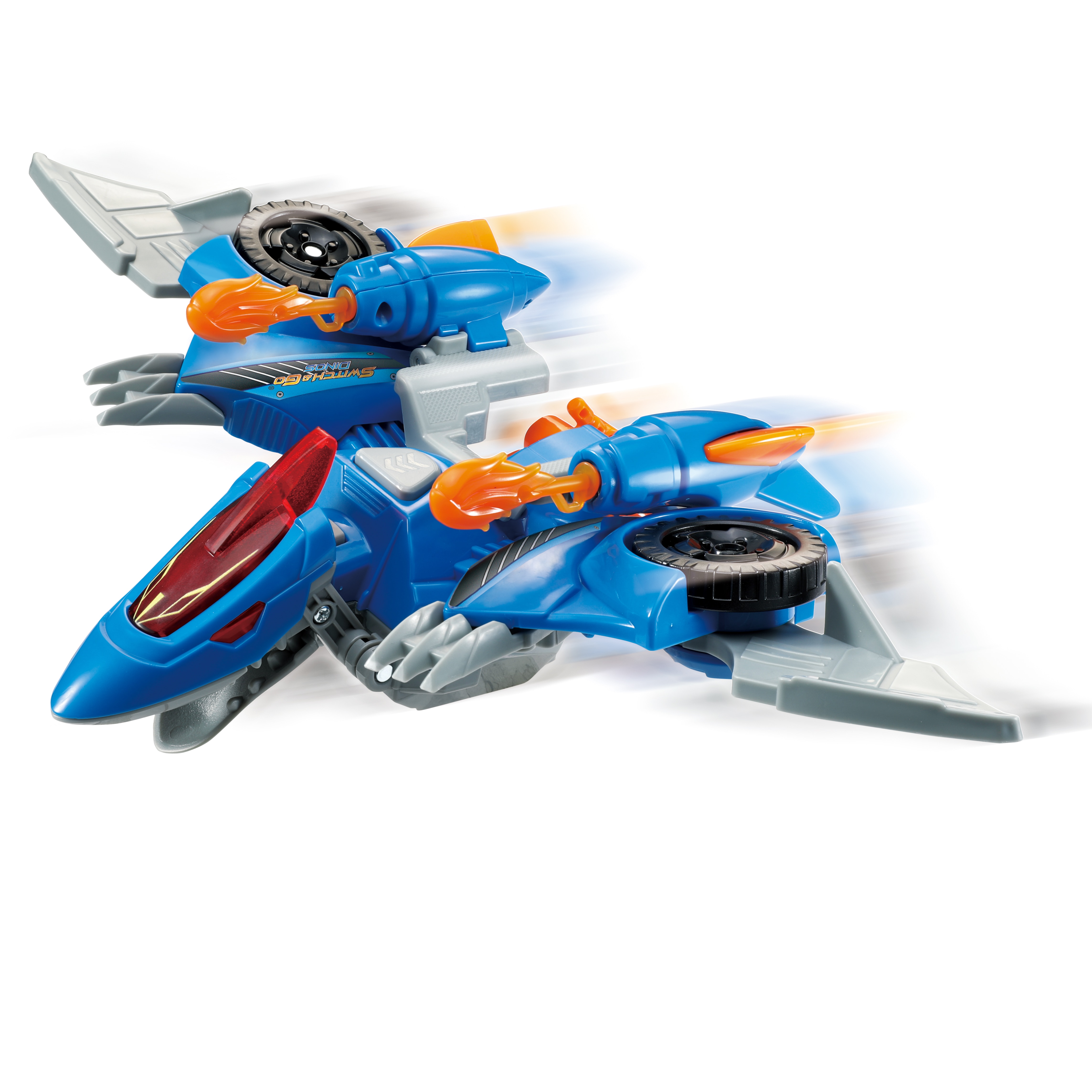 Figura Dinosaurio transformable Espinosaurio-Pterodáctilo Dinocar 3 en 1 Switch&Go Vtech 4