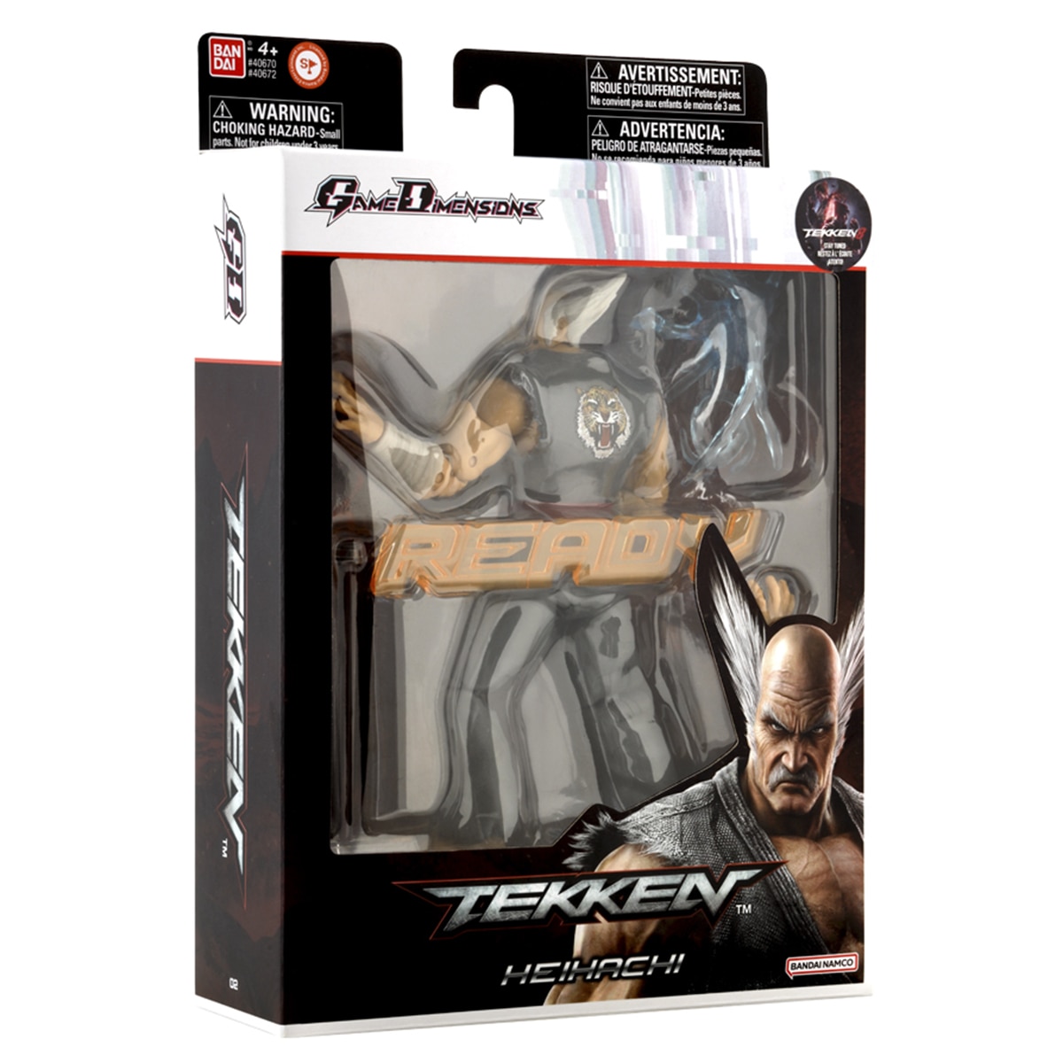 Figura Heihachi Mishima Game Dimensions Tekken Bandai 4