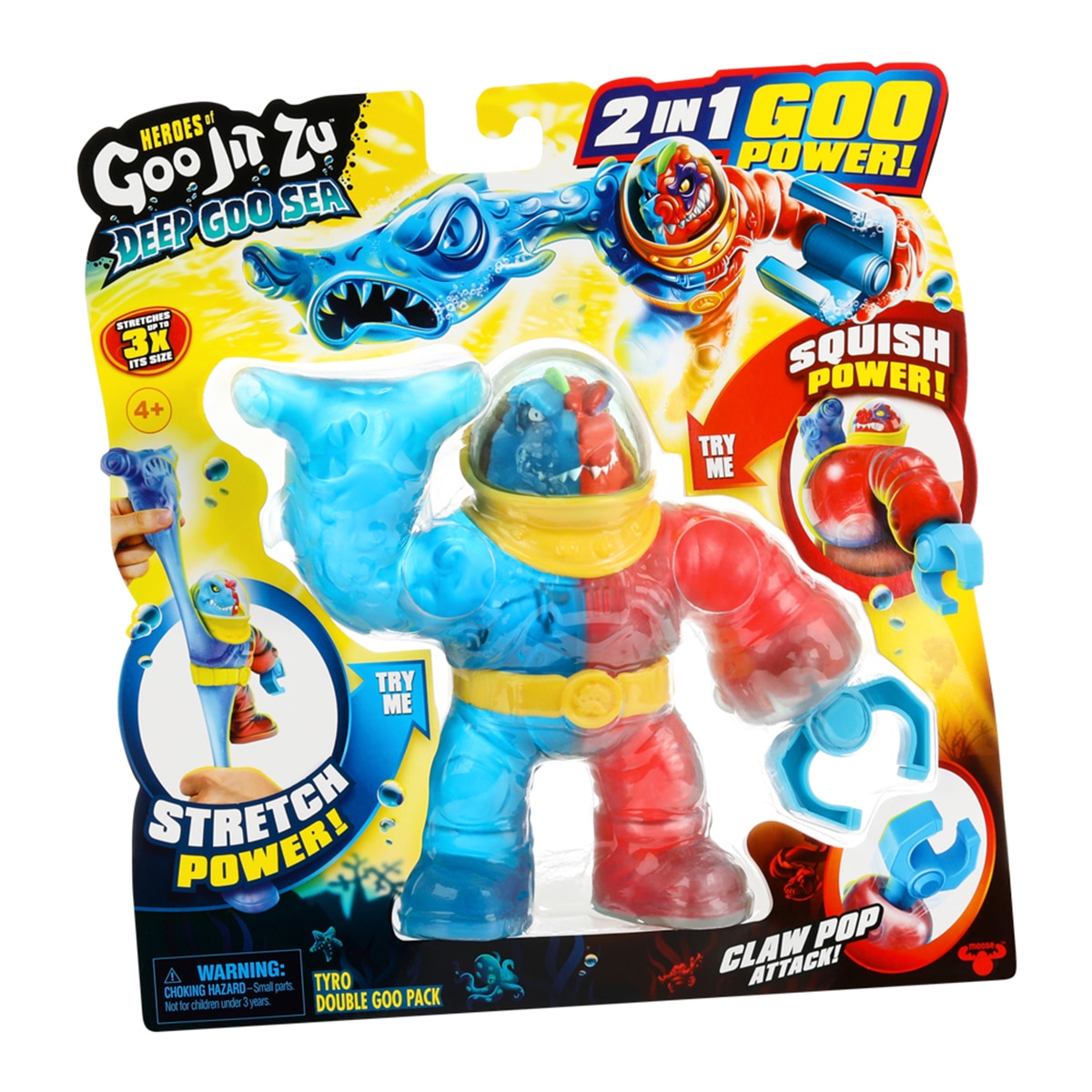 Figura Doble Relleno Héroe Goo Jit Zu modelos surtidos 8