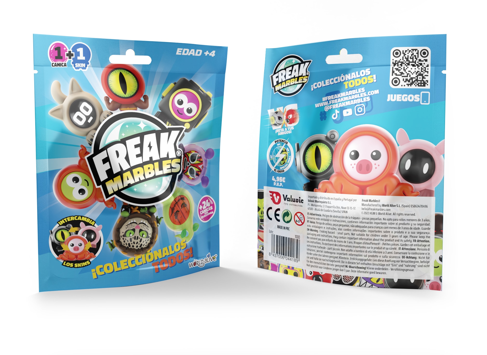 Canicas en Sobres Sorpresa Freak Marbles 2