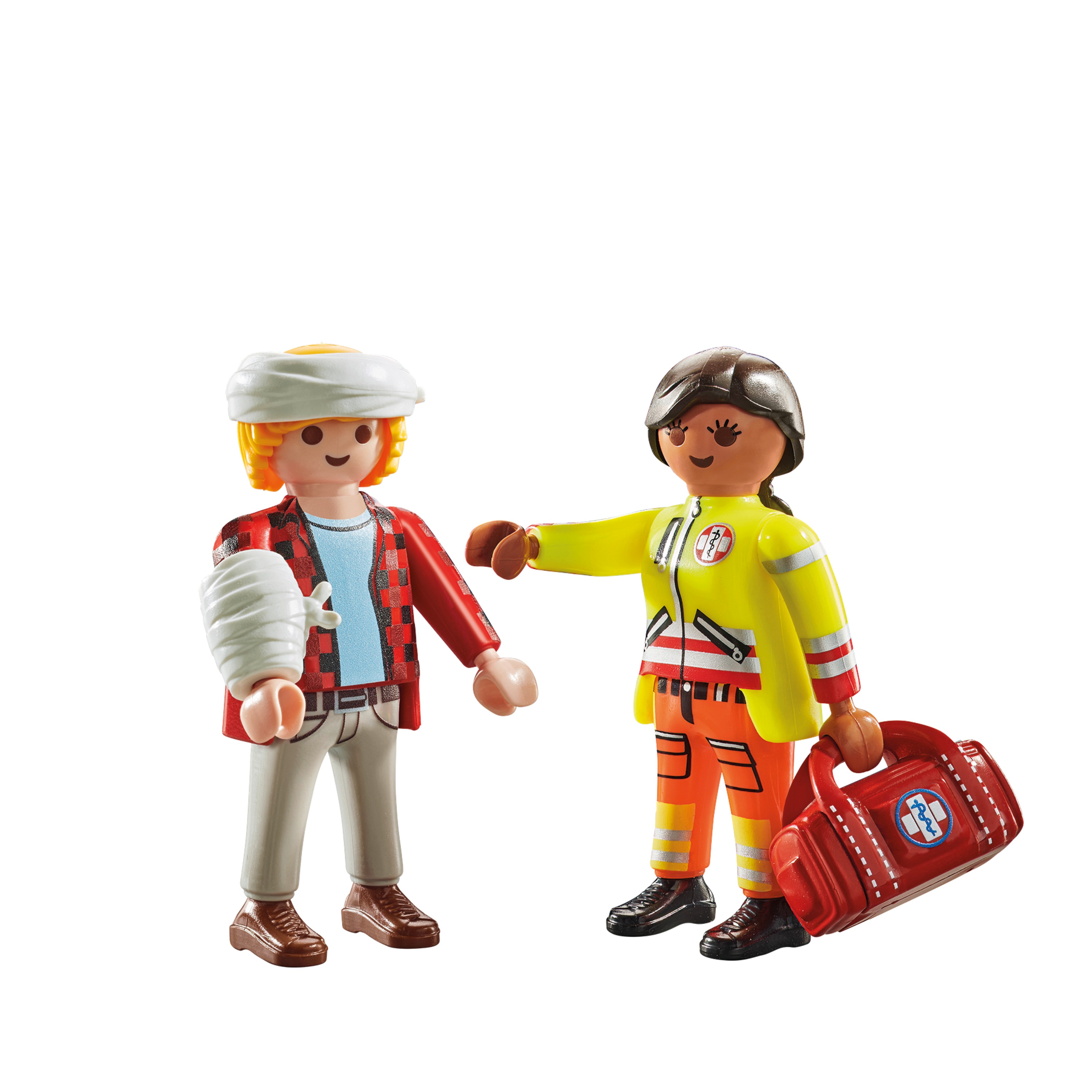 Paramédico con paciente Playmobil Duo Pack 2