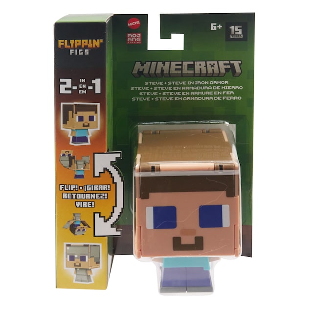 Figura intercambiable 2-1 Minecraft Mattel