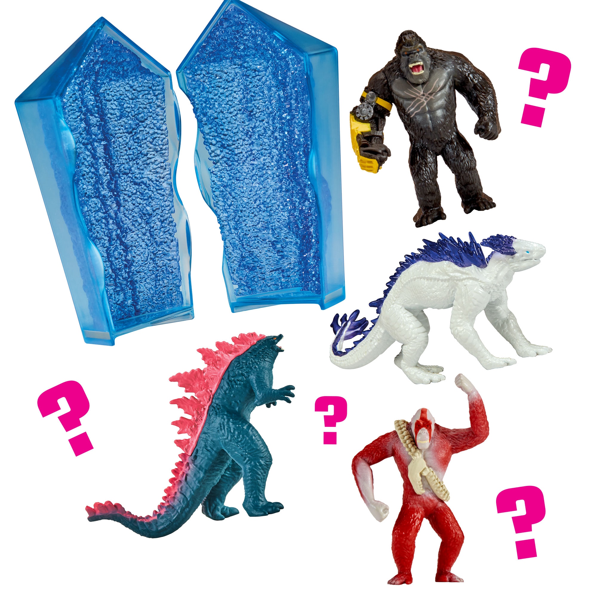 Figura en Cápsulas Cristal Godzilla vs Kong Famosa modelos surtidos 3