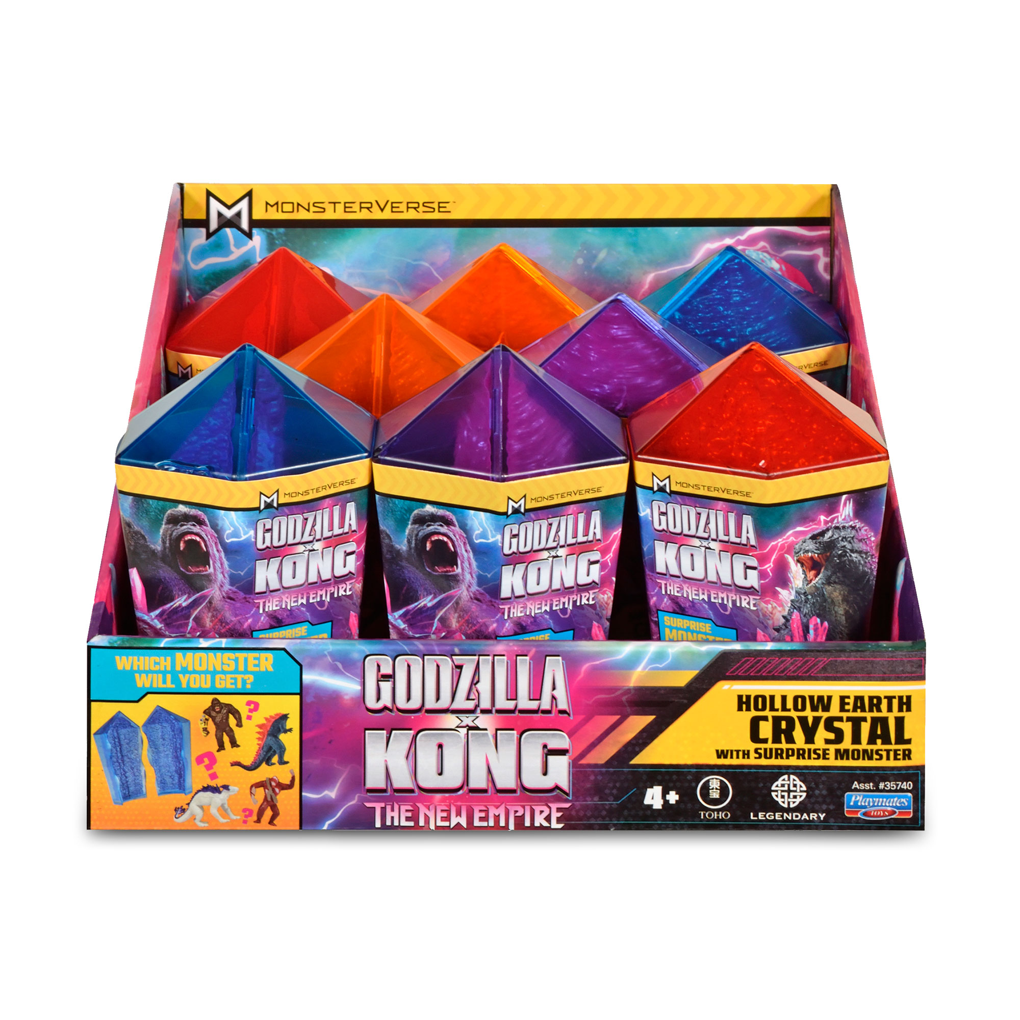 Figura en Cápsulas Cristal Godzilla vs Kong Famosa modelos surtidos 17