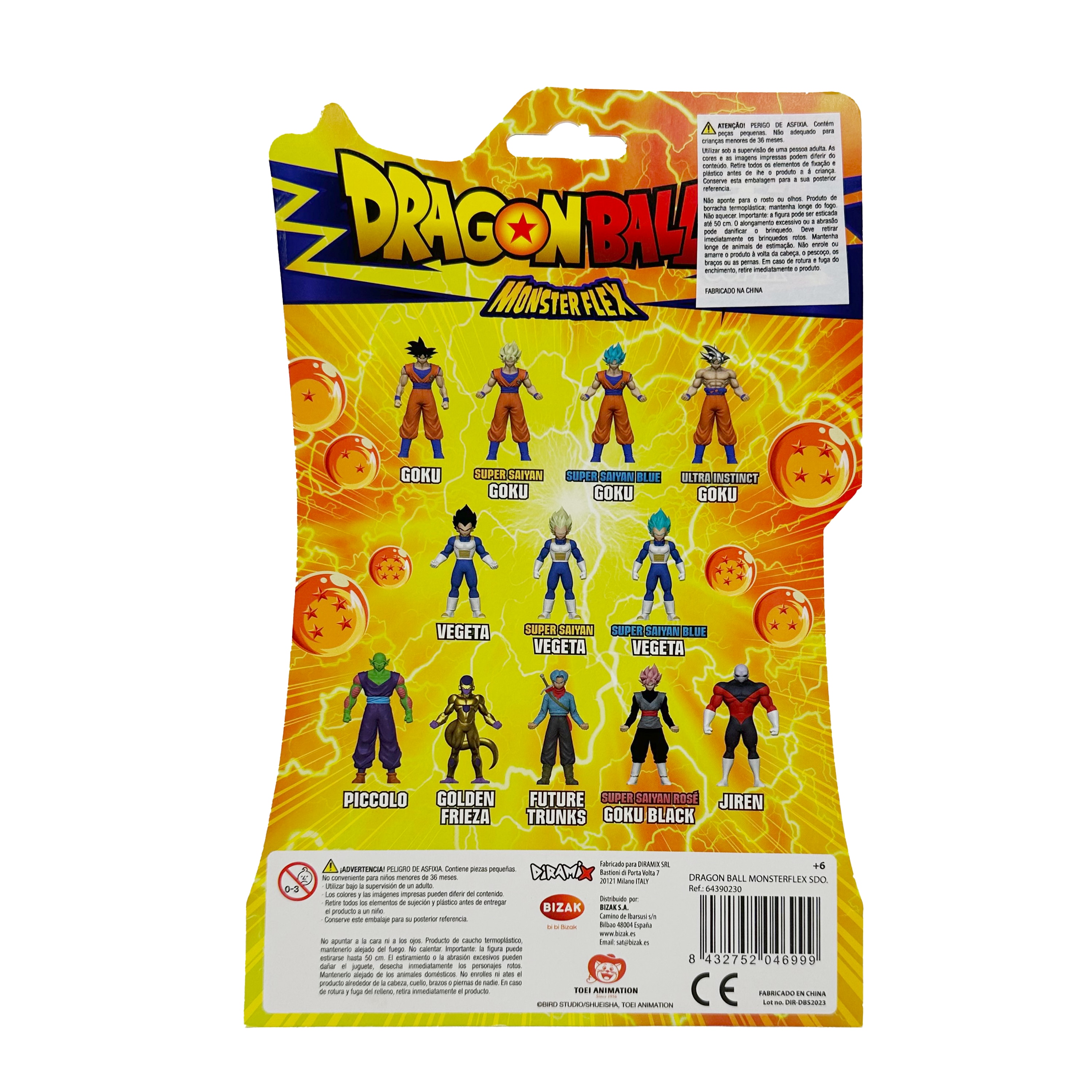 Figura elástica de los personajes de Dragon Ball modelos surtidos Bizak 30