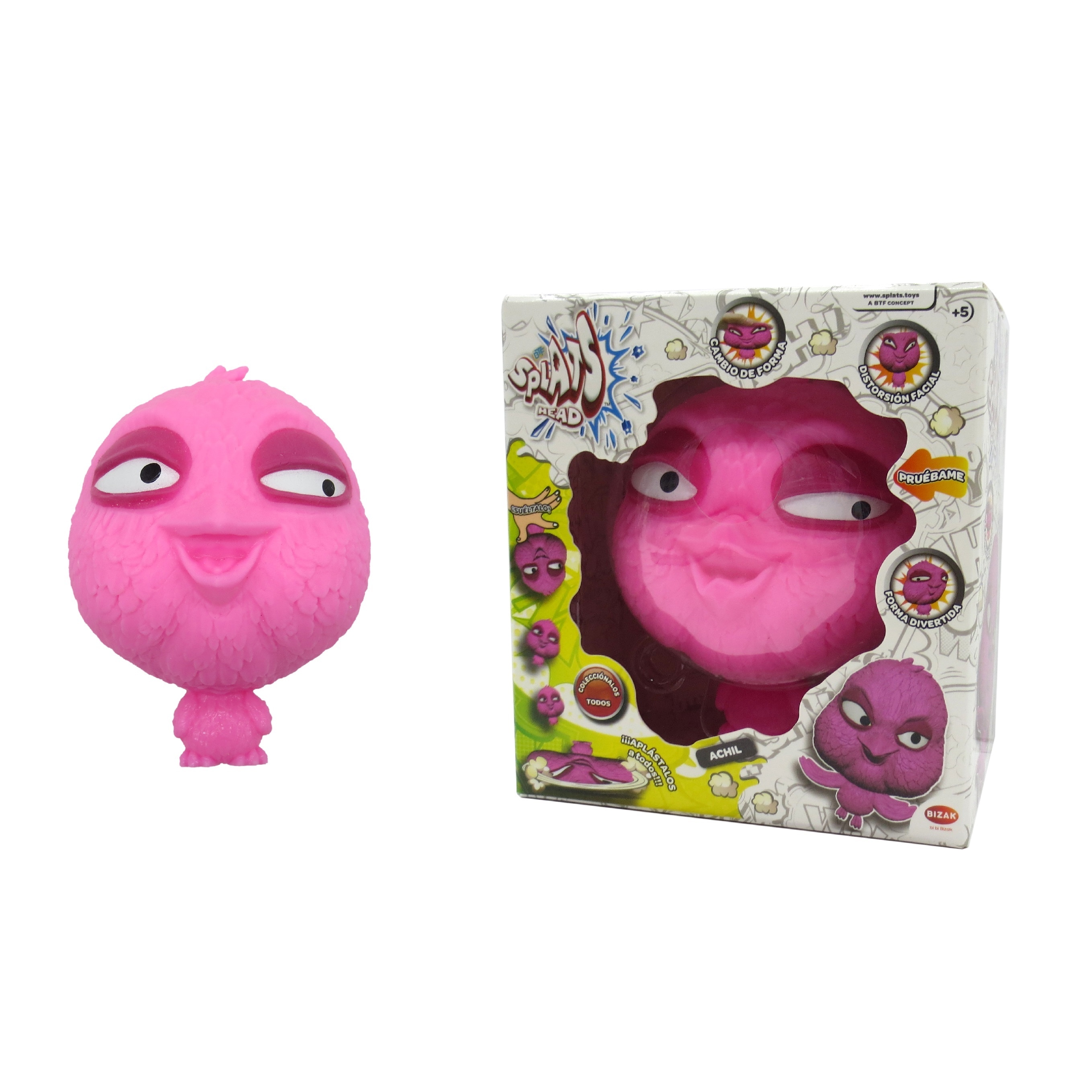 Figura elástica 11 cm Splats Head modelos surtidos Bizak 2