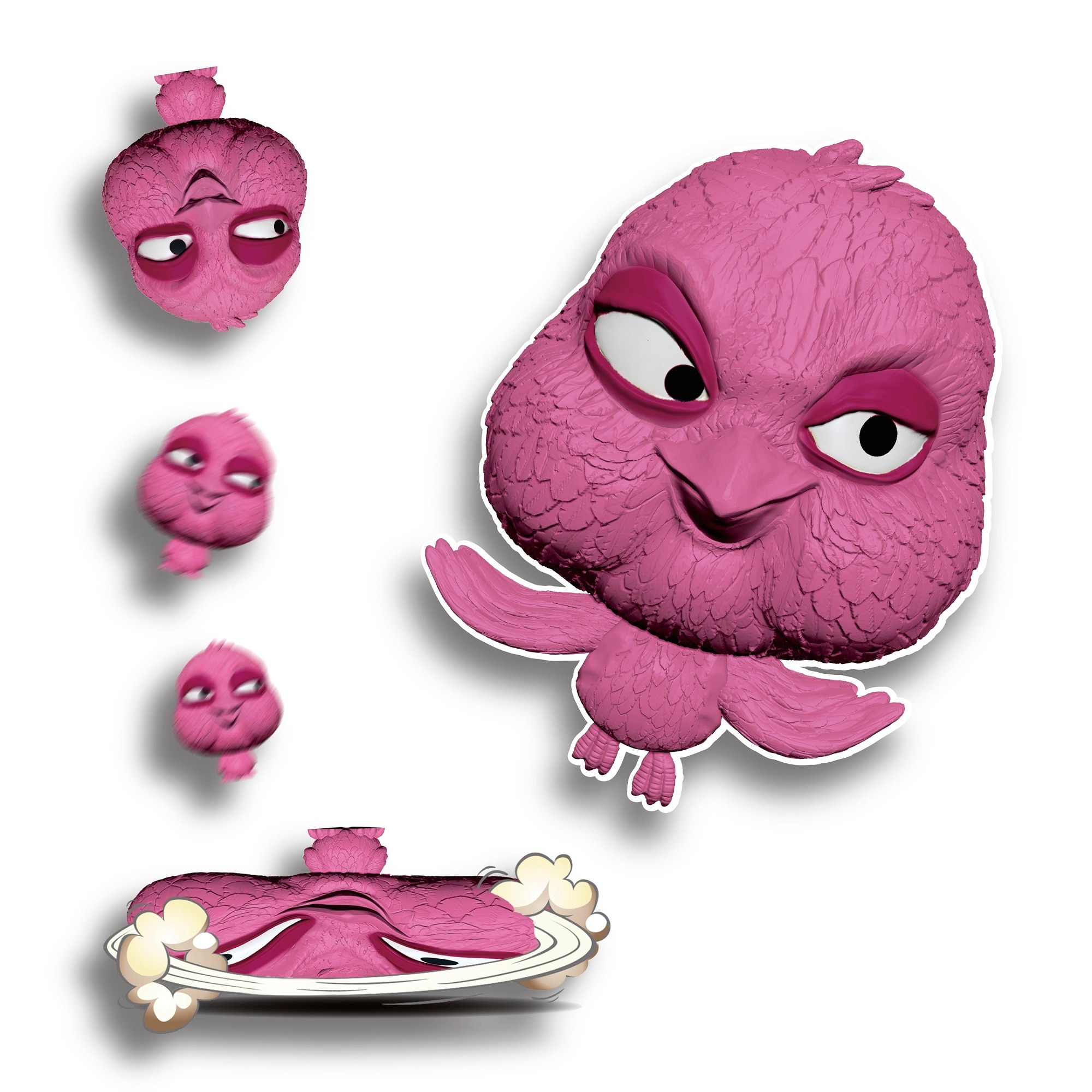 Figura elástica 11 cm Splats Head modelos surtidos Bizak 3
