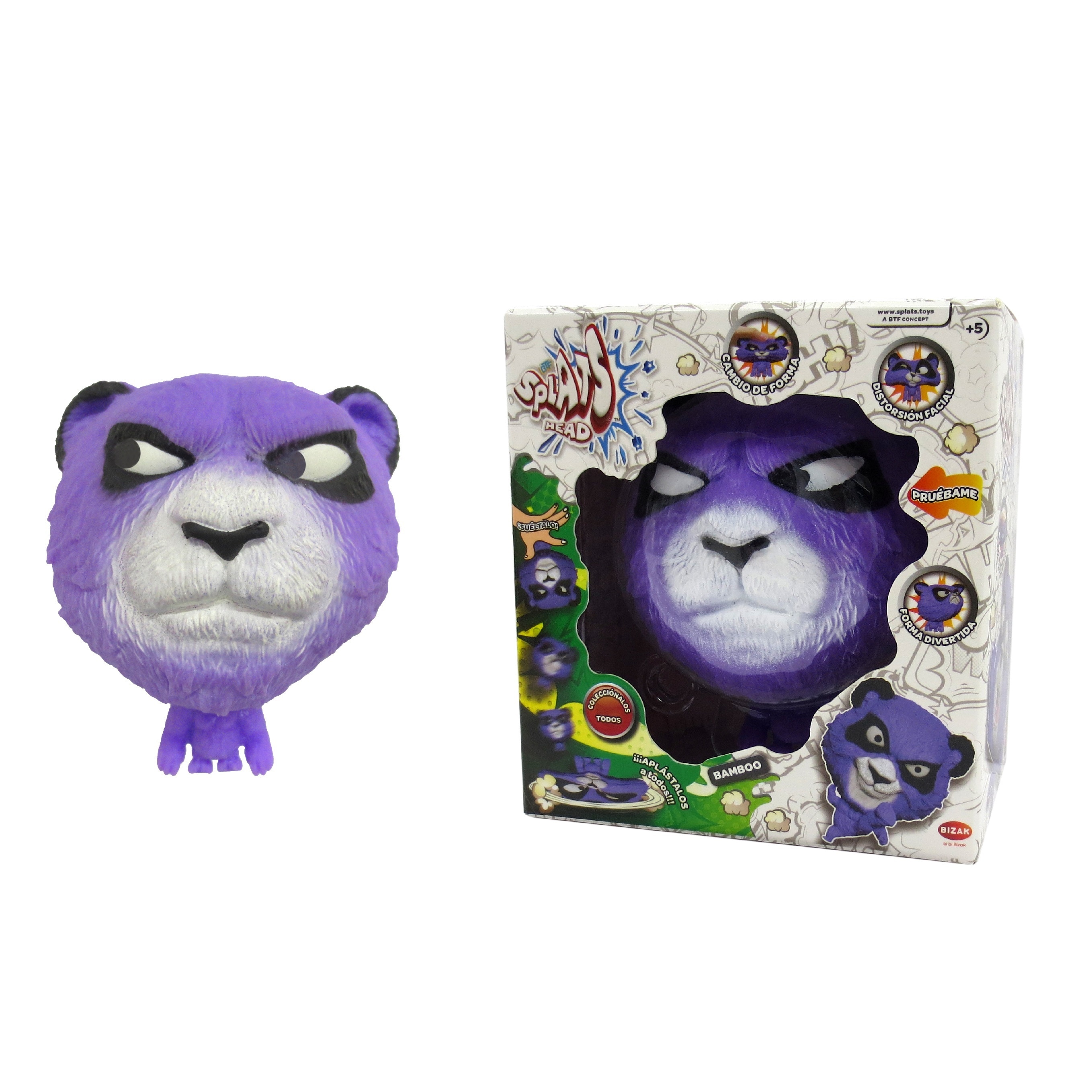 Figura elástica 11 cm Splats Head modelos surtidos Bizak 4
