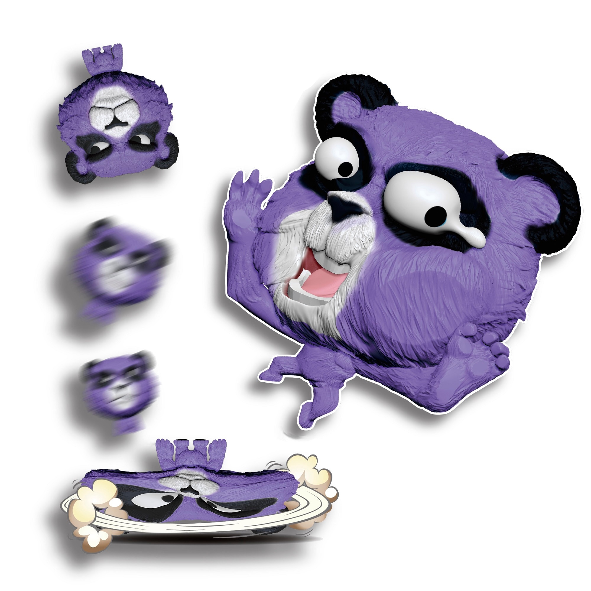 Figura elástica 11 cm Splats Head modelos surtidos Bizak 5