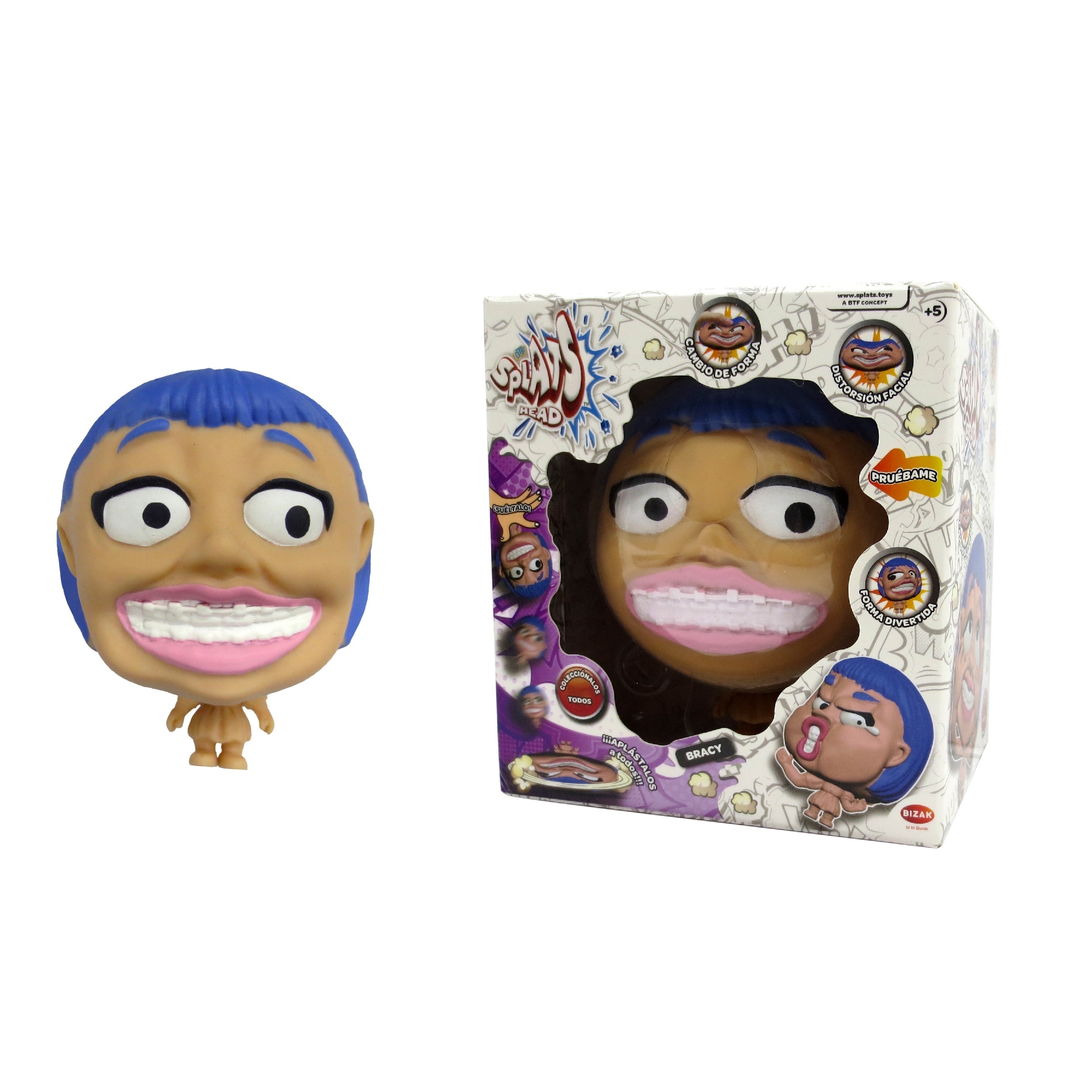 Figura elástica 11 cm Splats Head modelos surtidos Bizak 7
