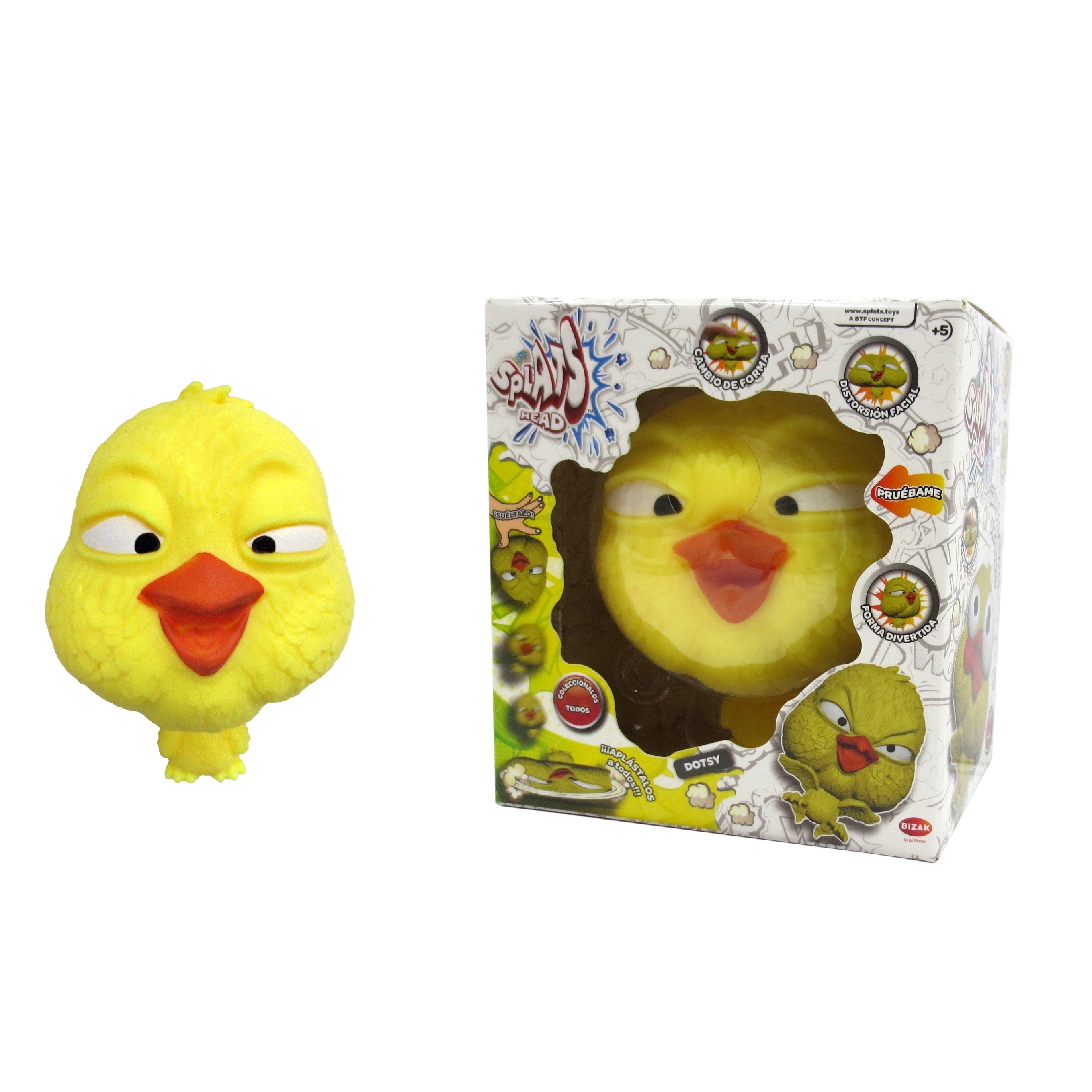 Figura elástica 11 cm Splats Head modelos surtidos Bizak 10