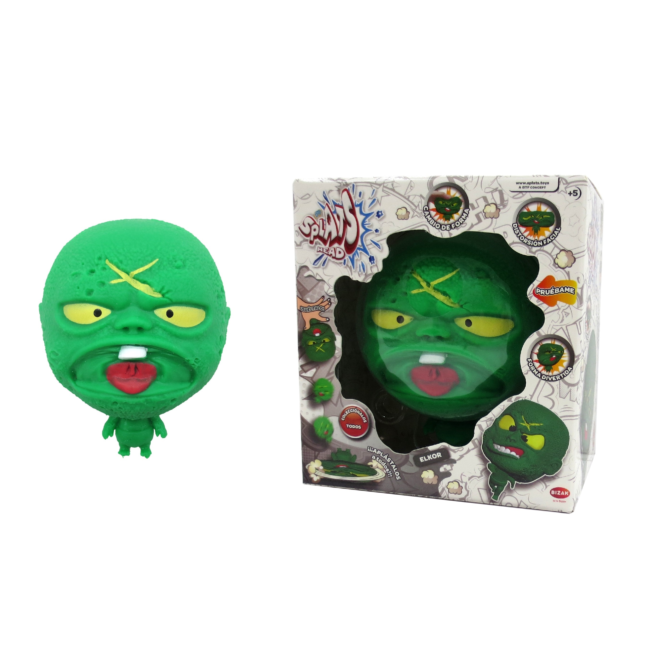 Figura elástica 11 cm Splats Head modelos surtidos Bizak 14