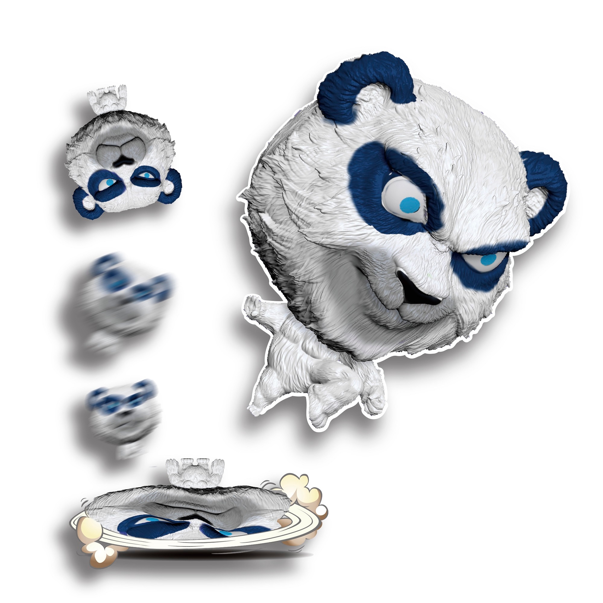 Figura elástica 11 cm Splats Head modelos surtidos Bizak 17