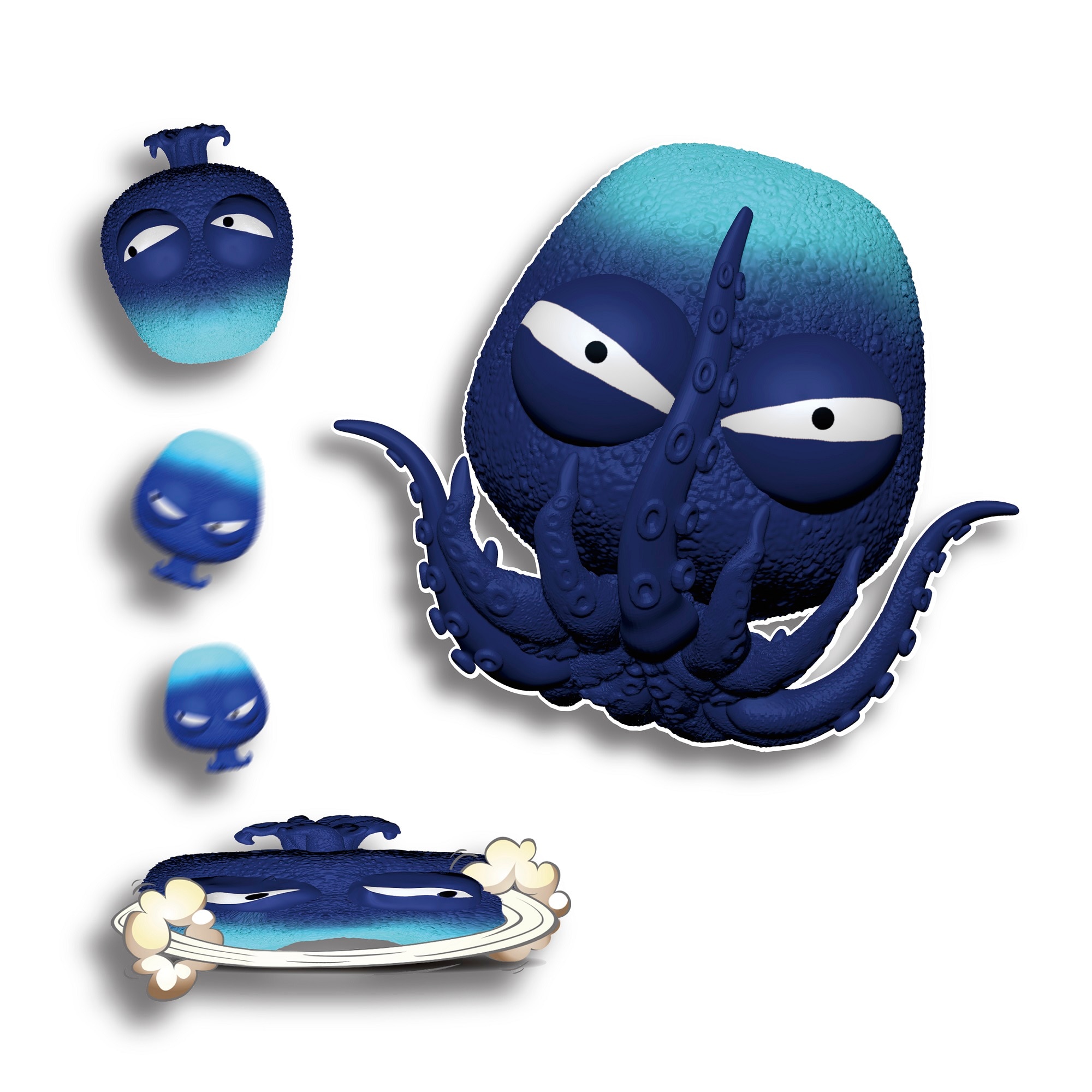 Figura elástica 11 cm Splats Head modelos surtidos Bizak 19