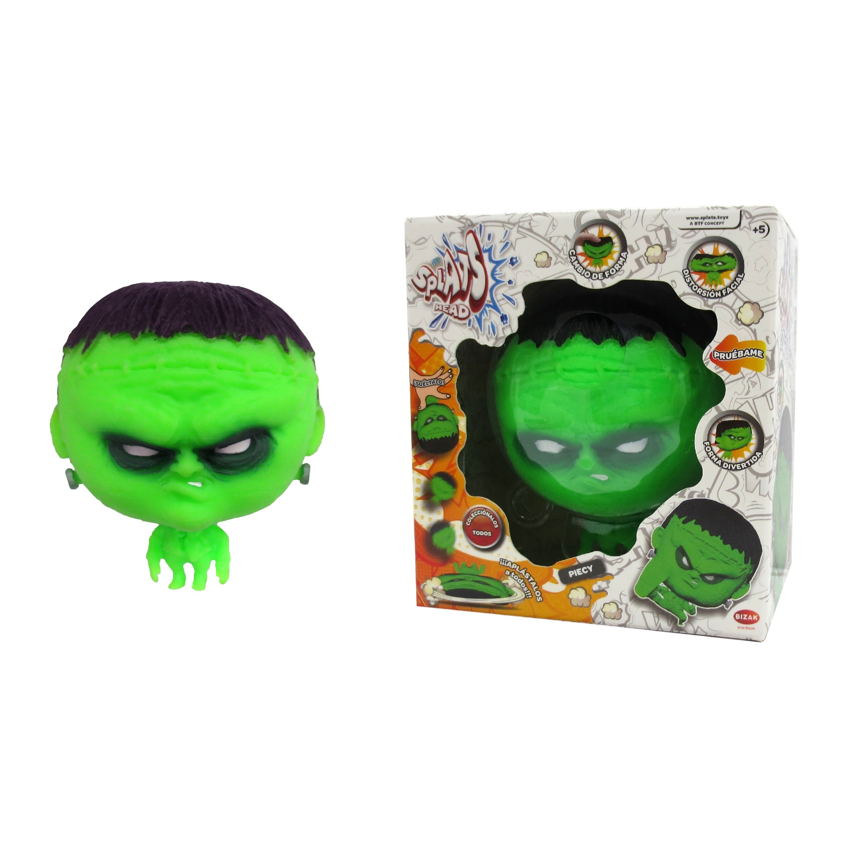 Figura elástica 11 cm Splats Head modelos surtidos Bizak 20