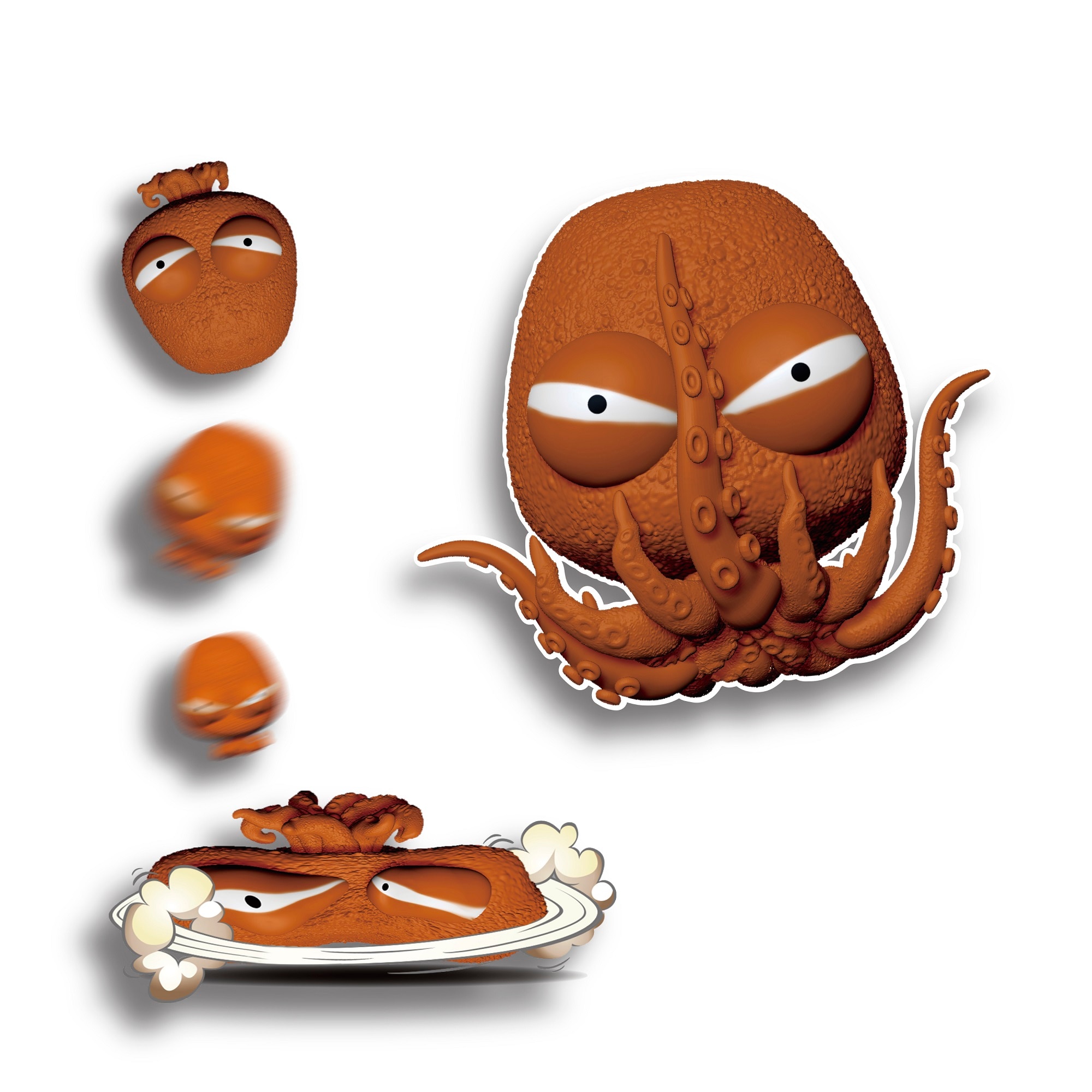 Figura elástica 11 cm Splats Head modelos surtidos Bizak 25