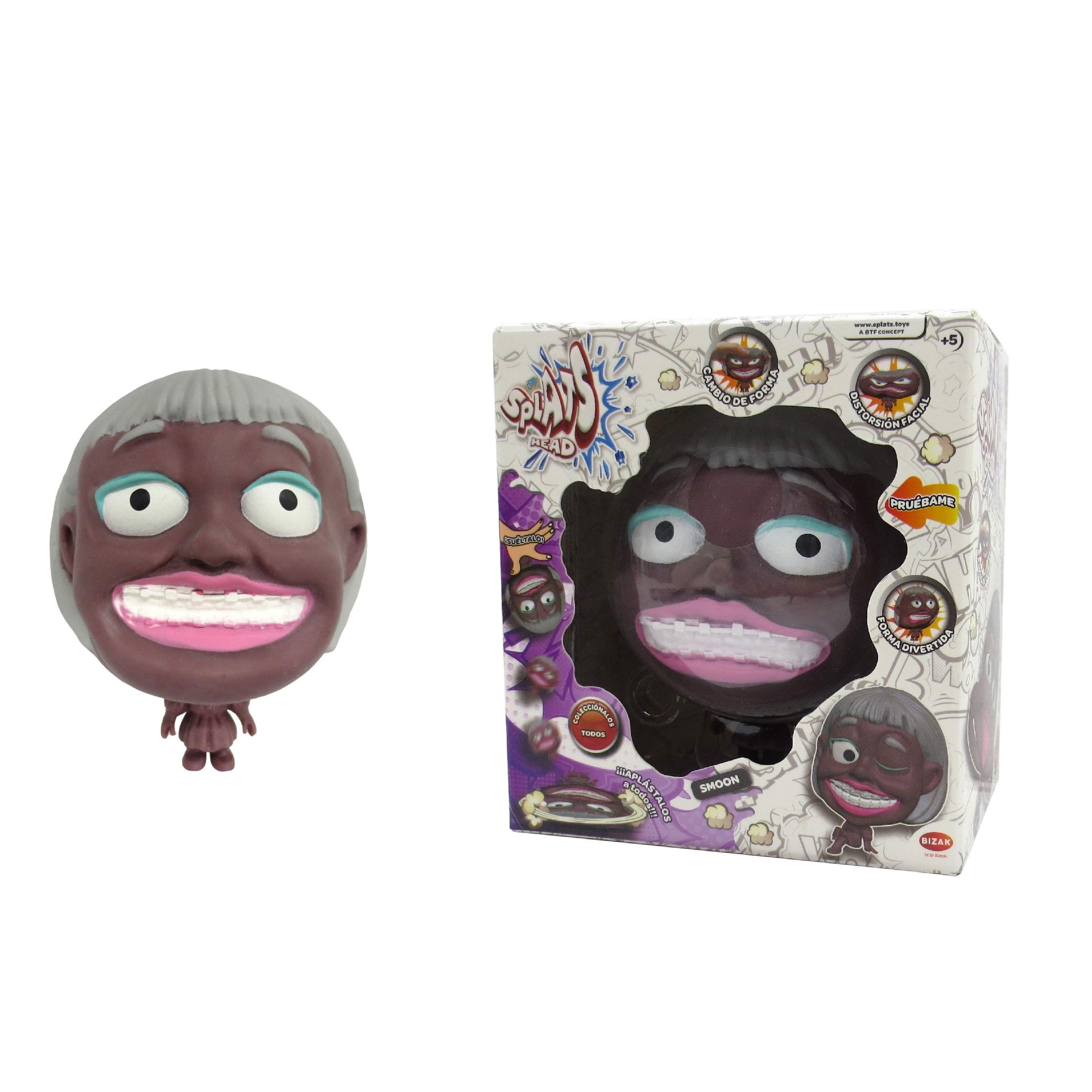Figura elástica 11 cm Splats Head modelos surtidos Bizak 26