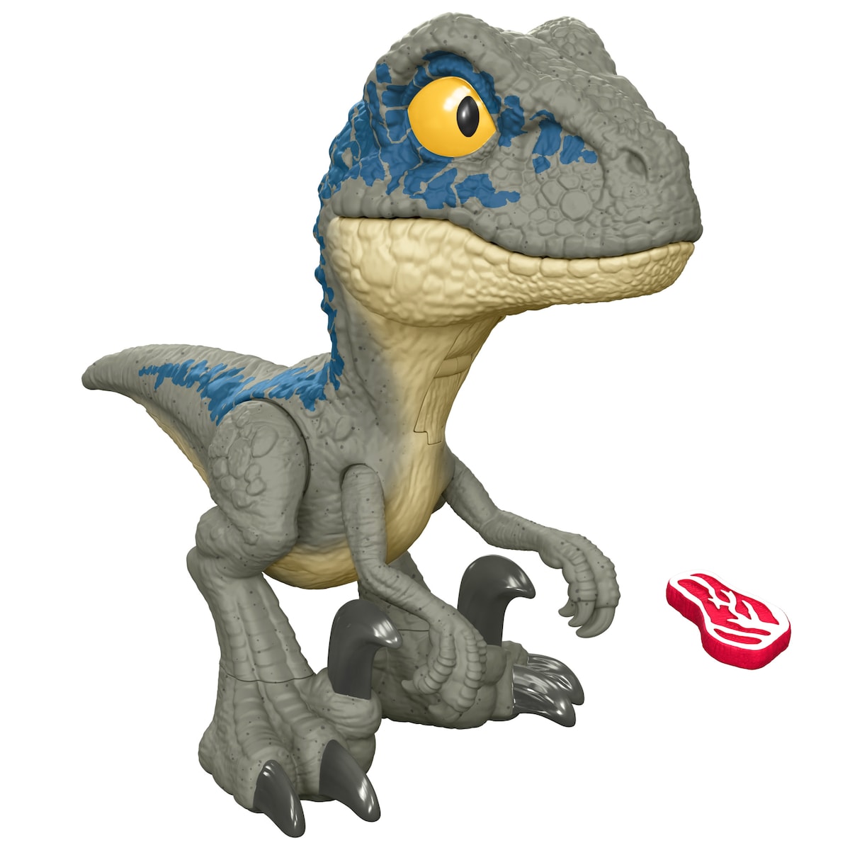 Dinosaurio de juguete con rugidos Mega Roar Blue Jurassic World Mattel 4
