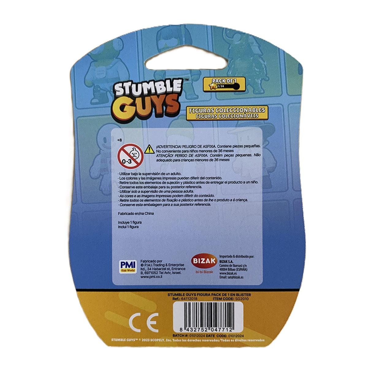 Pack de una Figura 6 cm Stumble Guys Bizak 21
